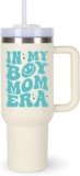 momocici Boy Mom Cup Tumblers Gifts.40oz In My Boy Mom Era Tumbler with Handle.40oz Birthday Christmas Mothers Day Gifts for Boymom.