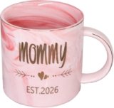 New Mom Gifts Mug – Mama To Be/First Time New Mom Gift for Women – Mommy Est 2026 Coffee Cup -Best Birthday Mothers Day Baby Shower Christmas Gift for Mother from Daughter Sister Friends