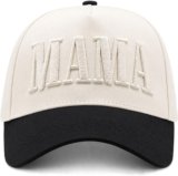 Womens Mama Trucker Hat, Vintage Snapback Mom Baseball Cap, Trendy New Mom Gifts Mothers Day Outfits for Mommin