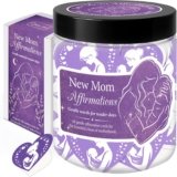 New Mom Affirmations Jar – 60 Affirmation Cards for First Time Moms, Postpartum Pregnancy Gift for First Time Moms, Mommy to Be, Mama, New Mom Essentials, First Mothers Day Gifts For New Mom