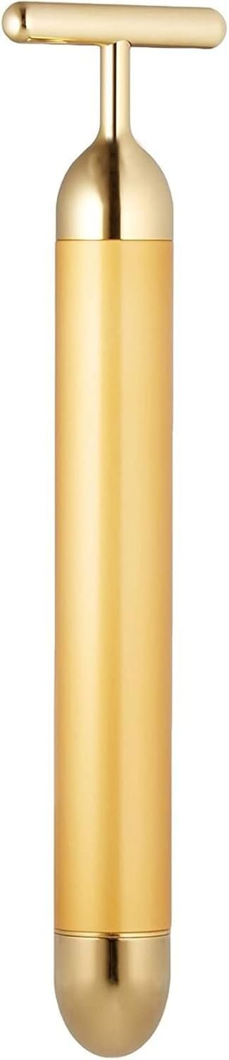 Angel Kiss Beauty Bar Energy Face Massager – 24k Golden T-Shape Pulse Face Massage Tools for Sensitive Skin Face Pull Tight Firming Lift – Facial Self Skin Care Tool