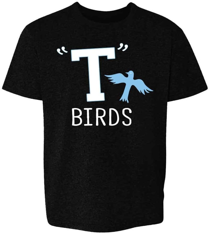 Pop Threads T Birds Tbird Gang Logo Retro 50s 60s Cosplay Youth Kids Girl Boy T-Shirt