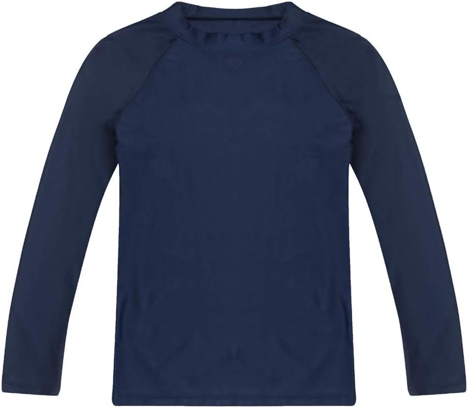 ESTAMICO Boys’ UPF 50+ Long-Sleeve Rashguard Athletic Swim Shirt