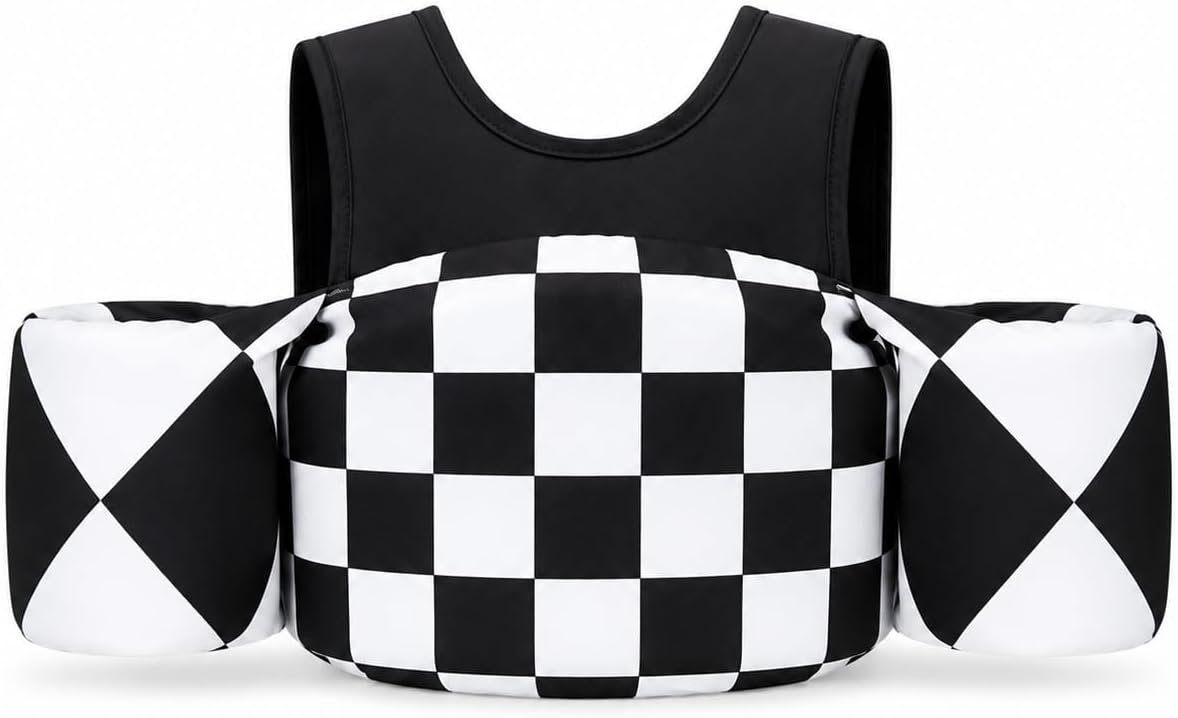 KIDSco Swim Vest for Kids 30-50 lbs. A Puddle Jumper Swimming Float Aid with Shoulder Straps and Arm Water Wings. for Boys and Girls Aged 2-6