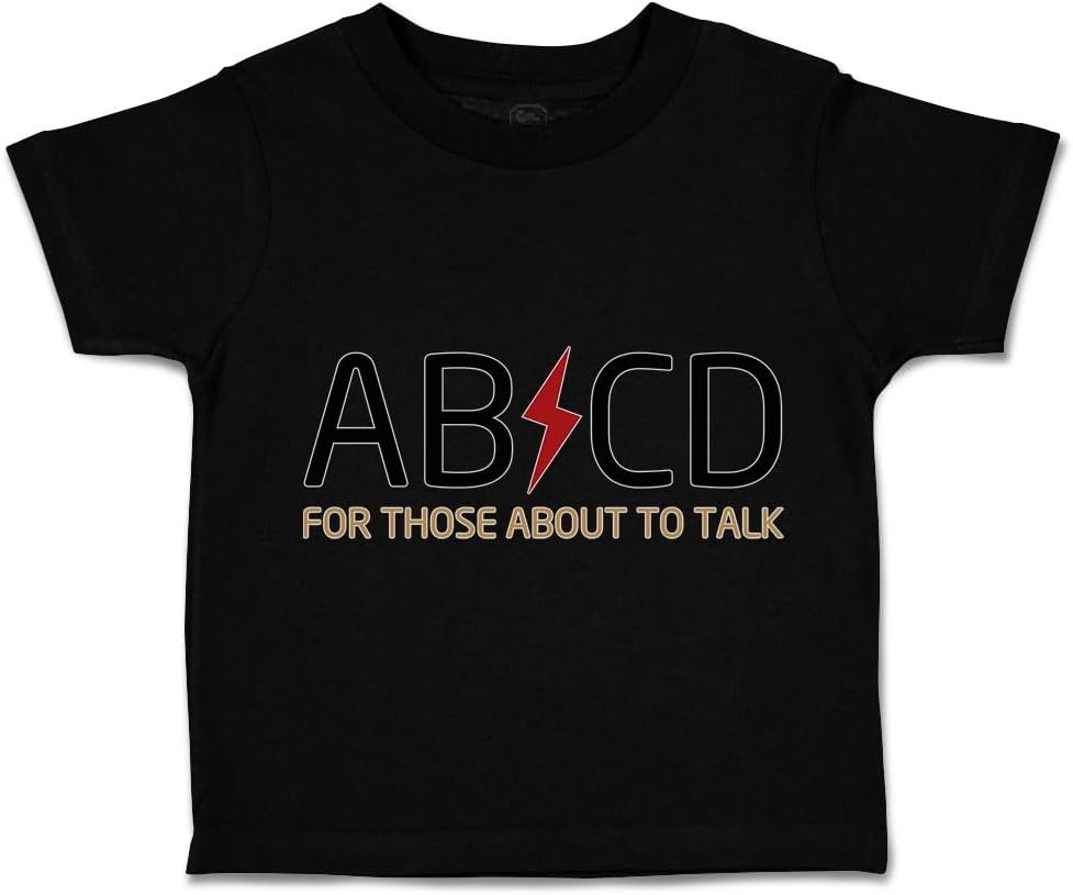 Toddler T-Shirt Ab Cd ABCD Rock & Roll Funny Humor Coolest Little 1 Clothes