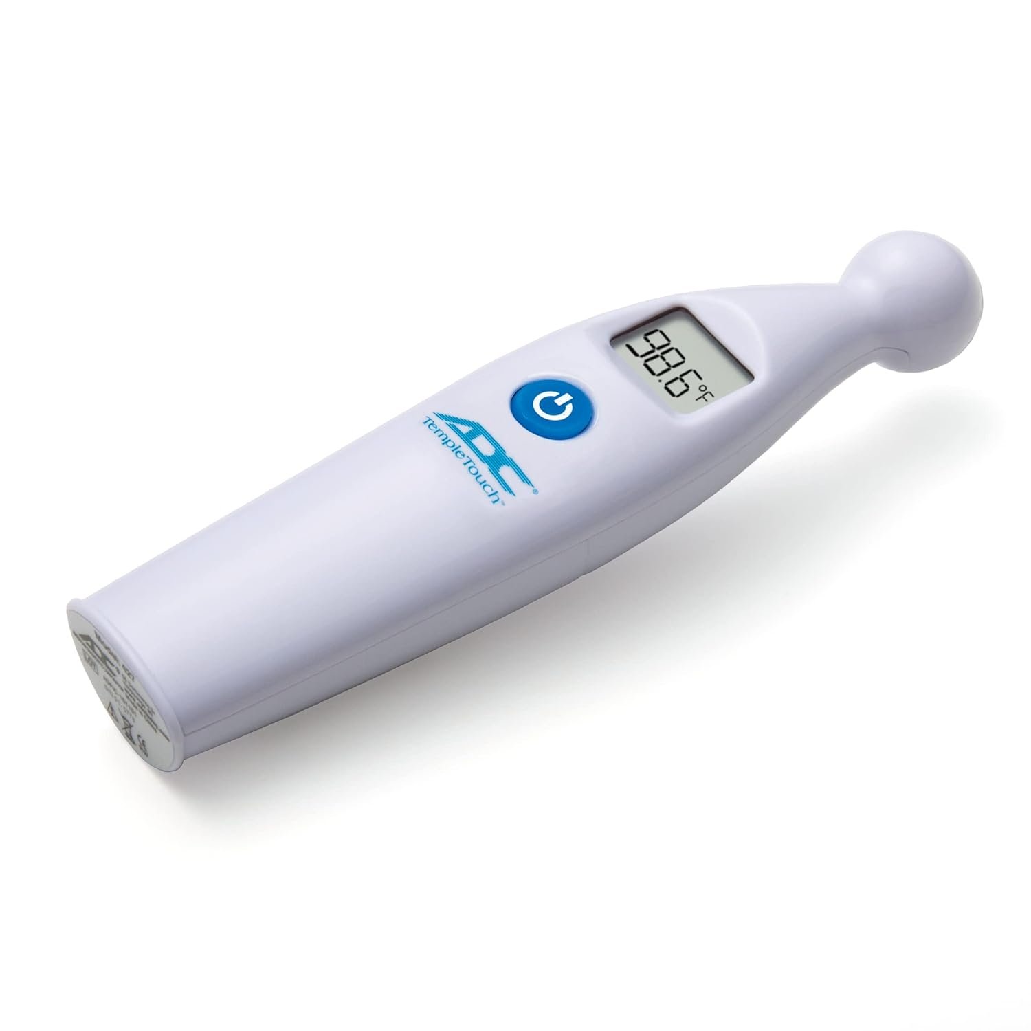 ADC Temple Touch Digital Fever Thermometer, Non Invasive and Quick Read, Suitable for Babies, Newborns, Kids, and Adults, Adtemp 427, White (Packaging May Vary)
