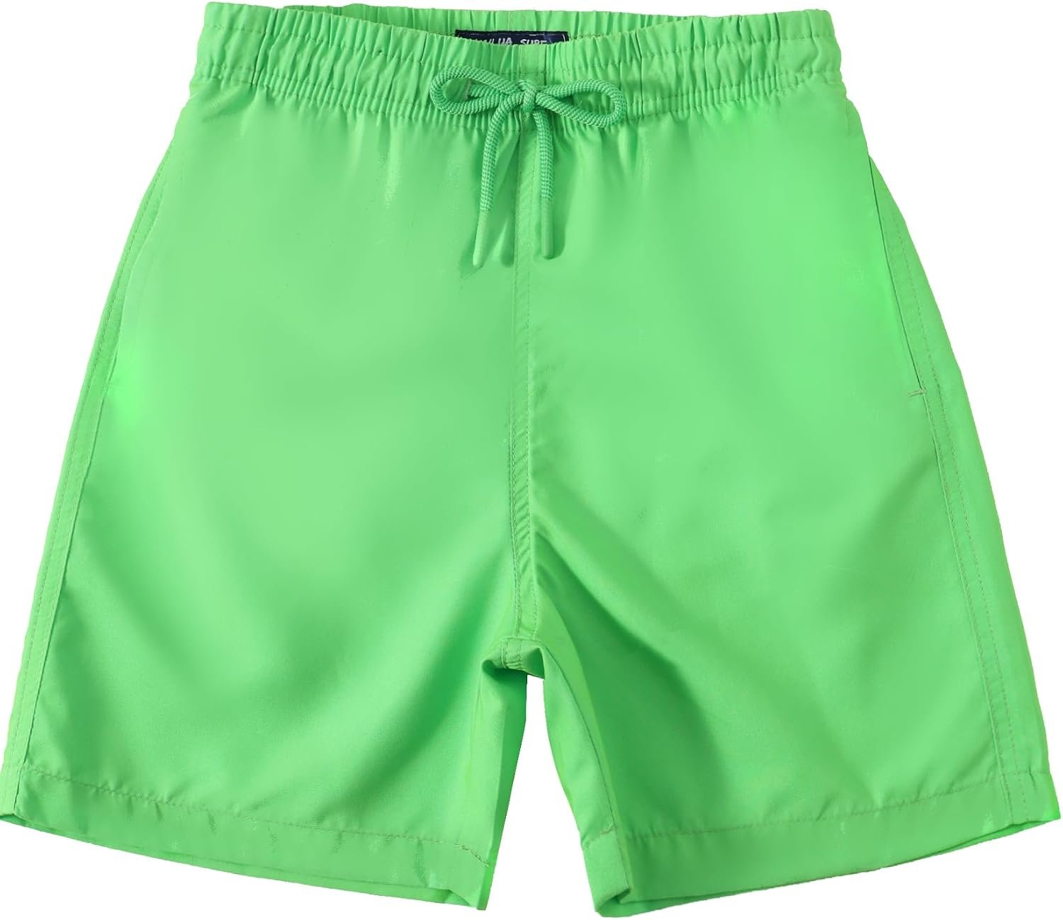 KAILUA SURF Boys Swim Trunks, High-Visibility Safety Colors and American Flag, Quick Dry Kids Shorts, Sizes 2T-16