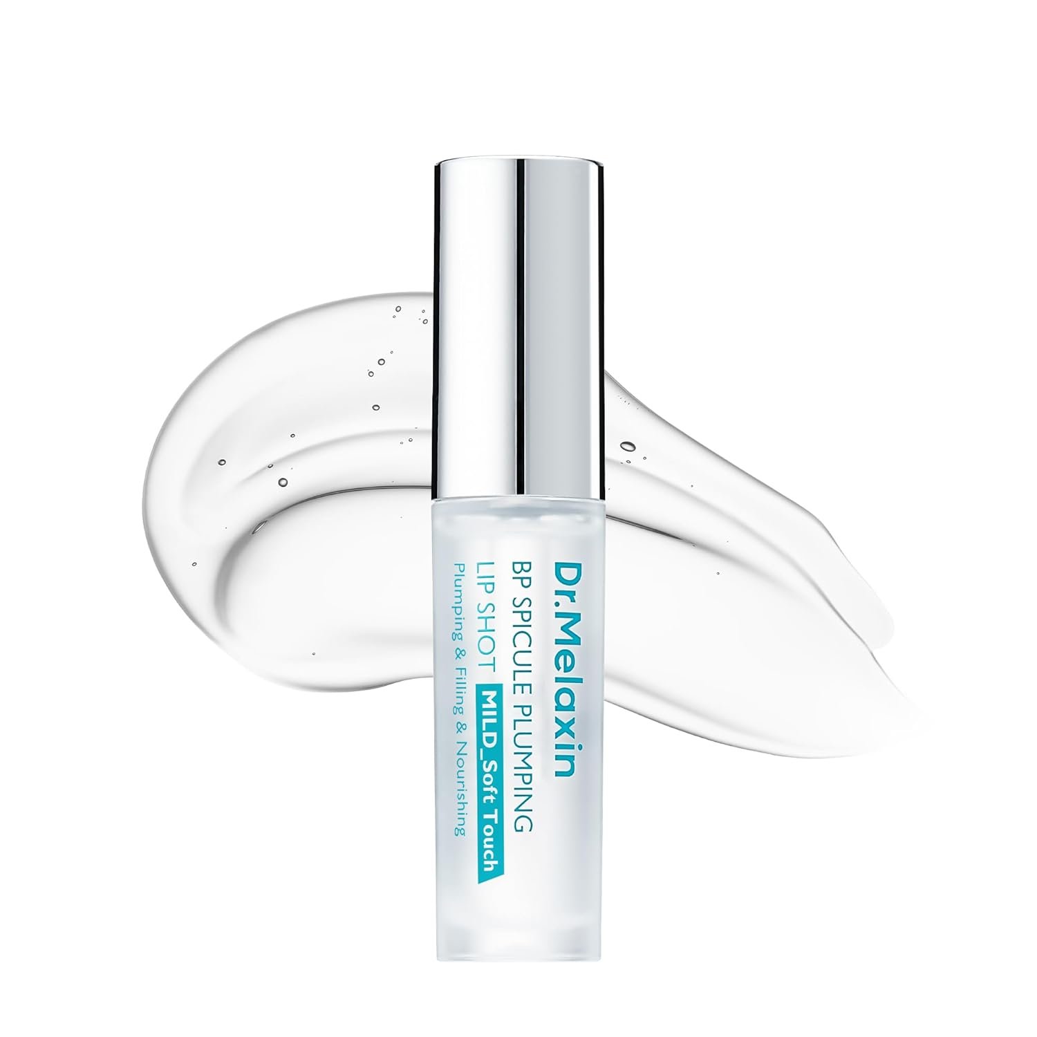 Dr.Melaxin BP Spicule Plumping Lip Shot – Lip Plumper Gloss with Hyaluronic Acid and Peptides for Fuller Lips, Moisturizing Lip Serum for Thin Dry Lips, Glass Lip Gloss, K-Beauty Lip Care