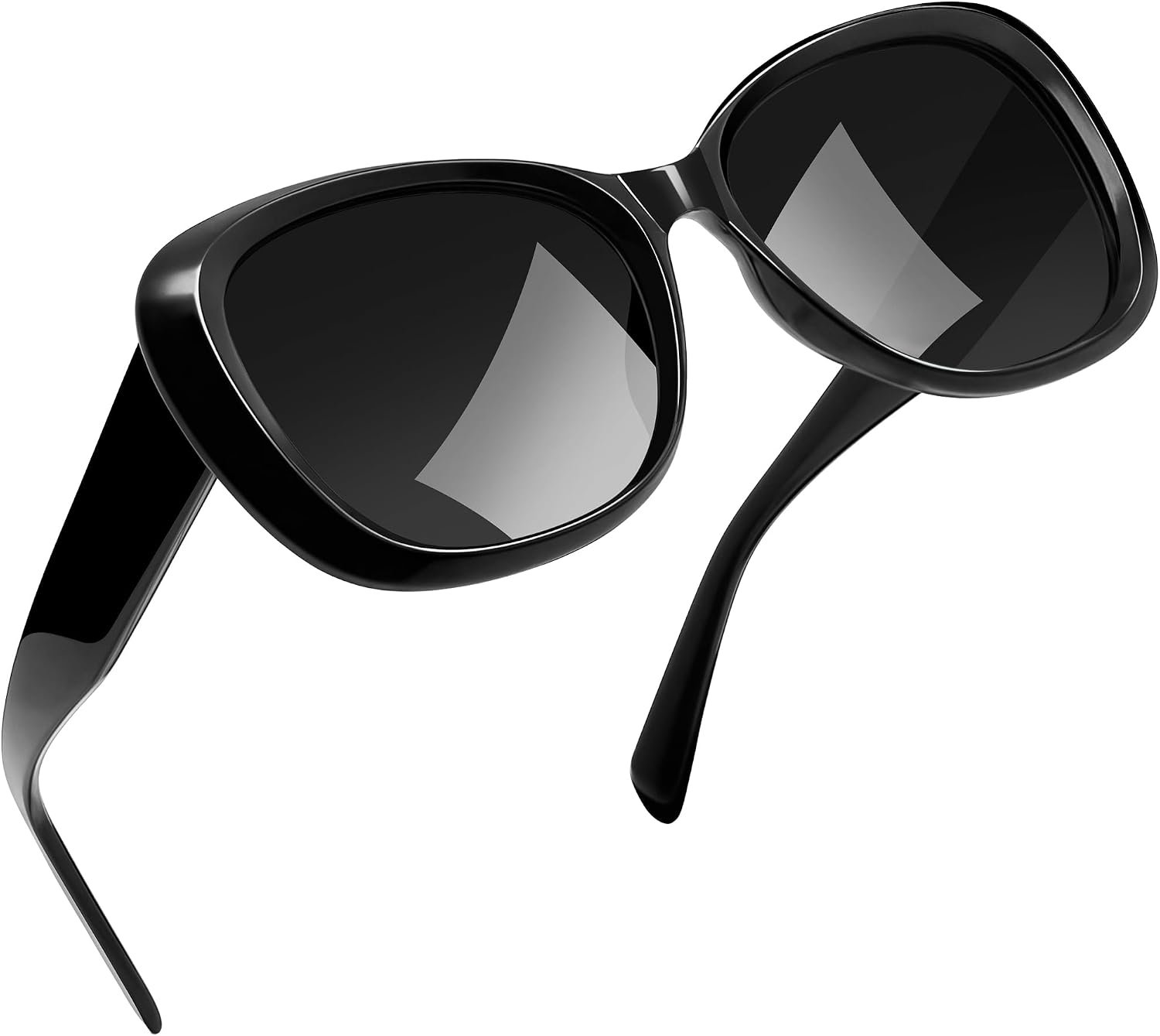 Joopin Oversized Butterfly Sunglasses for Women’s Medium to Large Faces – Polarized UV400, Acetate Arms & TR90 Frame