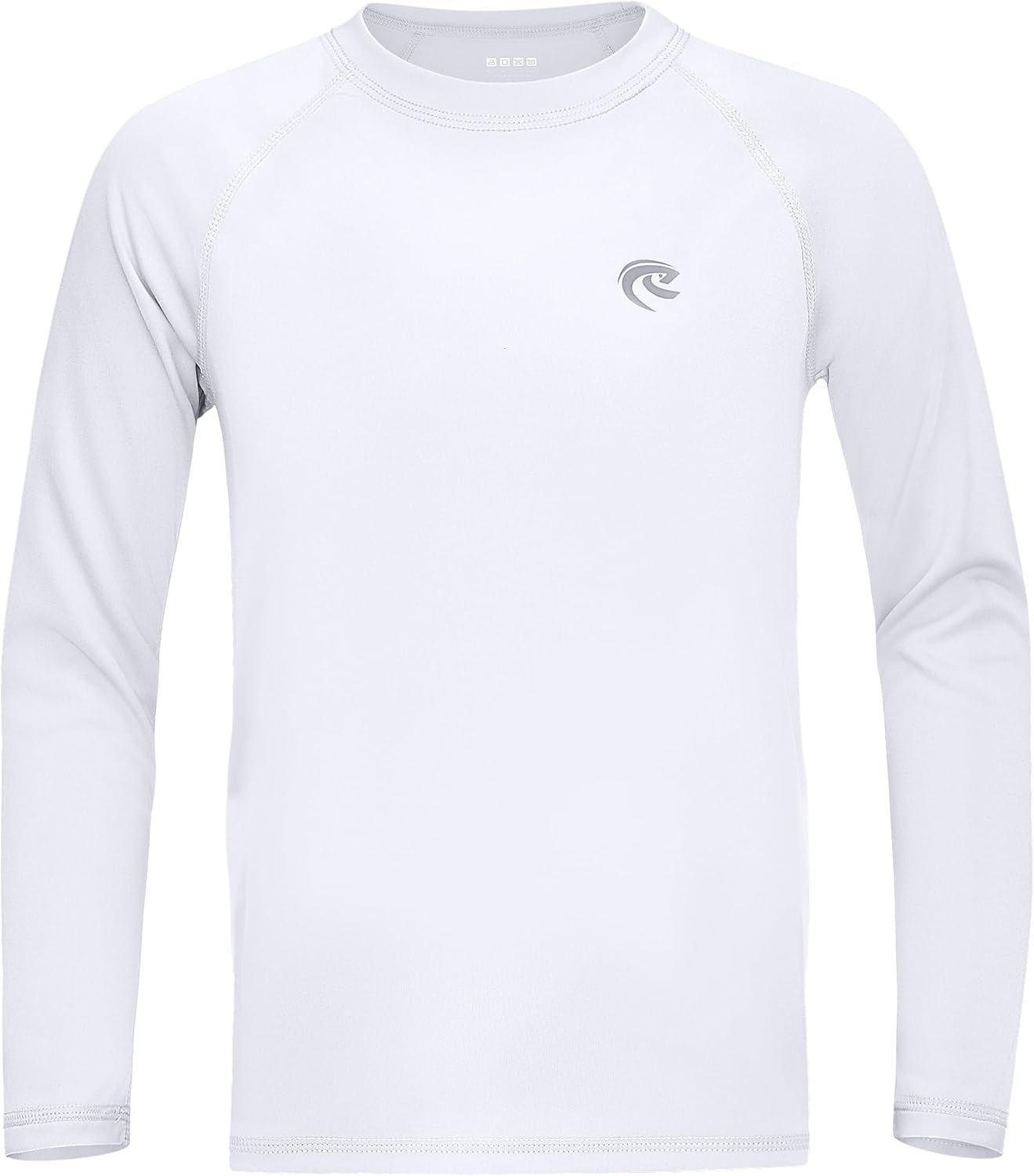 Boys UPF 50+ Swim Shirt Long Sleeve, 1 or 2 Pack UV Sun Protection Rash Guard, Youth Kids SPF Water Shirts for Beach Surf