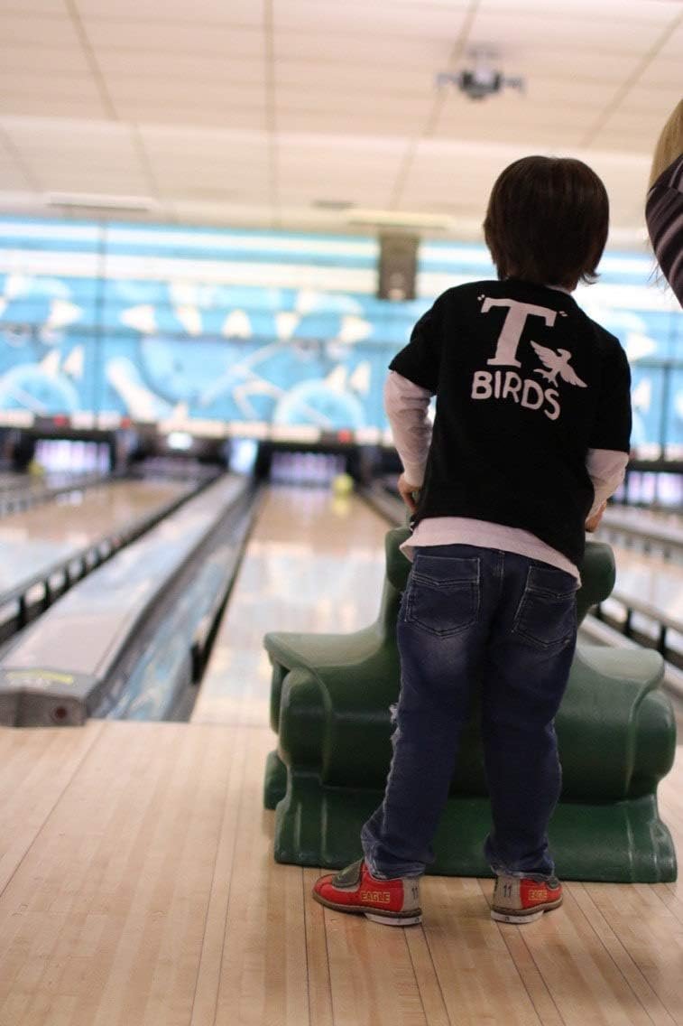 T Birds t-Shirt Child Boys Shirt Greaser Black Shirt Tshirt Black Lightning Rocker 1950s 50s Movie 18M to Youth XL Sock hop Dance Music