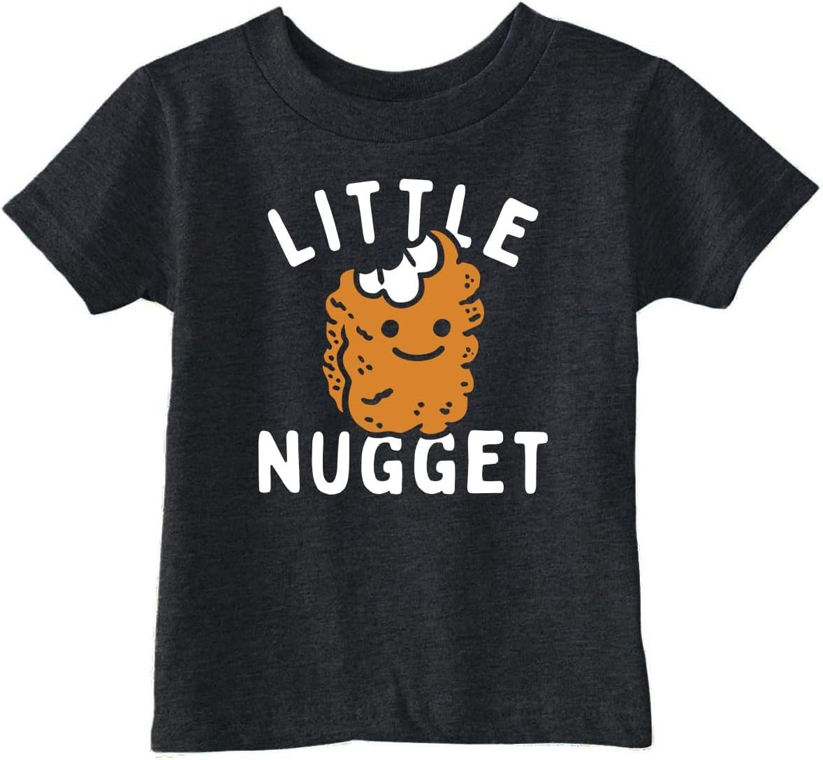 Toddler Funny T Shirts Little Nugget Sarcastic Chicken Nuggets Graphic Novelty Tee for Toddlers