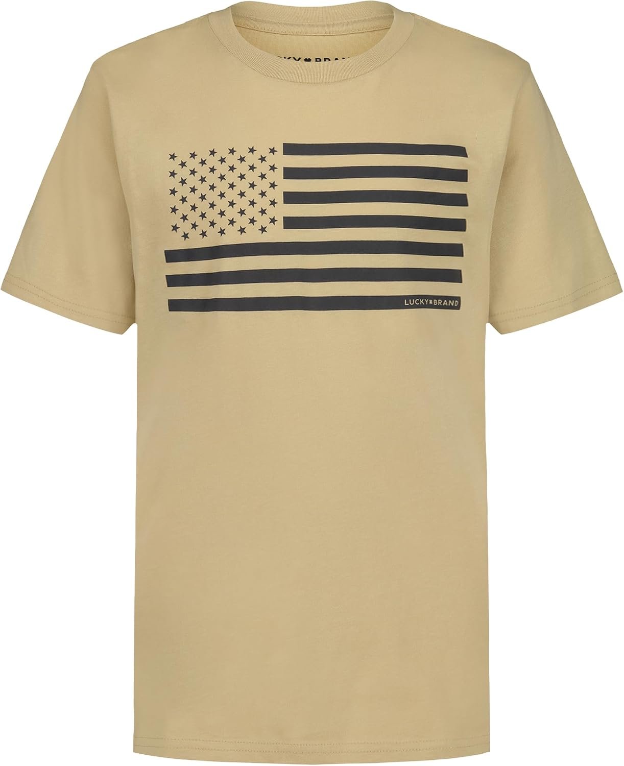 Lucky Brand Boys’ Short Sleeve Graphic Crew Neck T-Shirt, Soft, Comfortable, Relaxed Fit