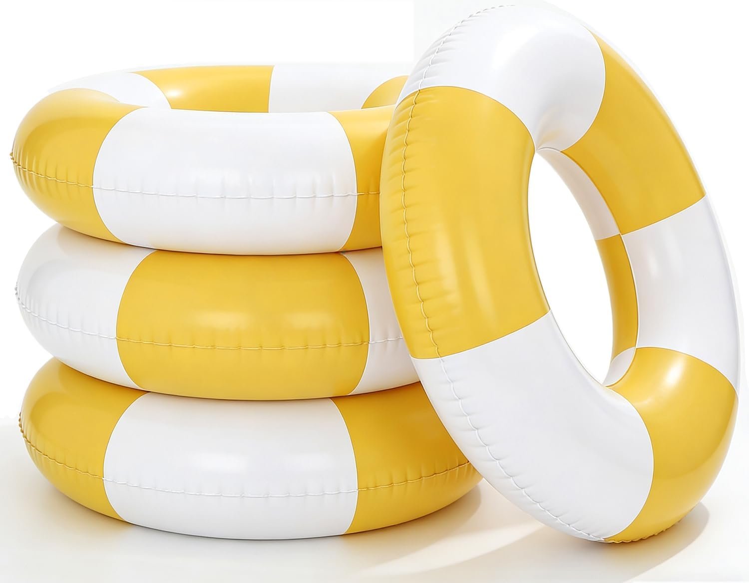 4PCS Inflatable Pool Floats 35″ Swimming Rings Large Inner Tube Swimming Pool Swim Rings Pool Lounger Float for Pool Party & Summer