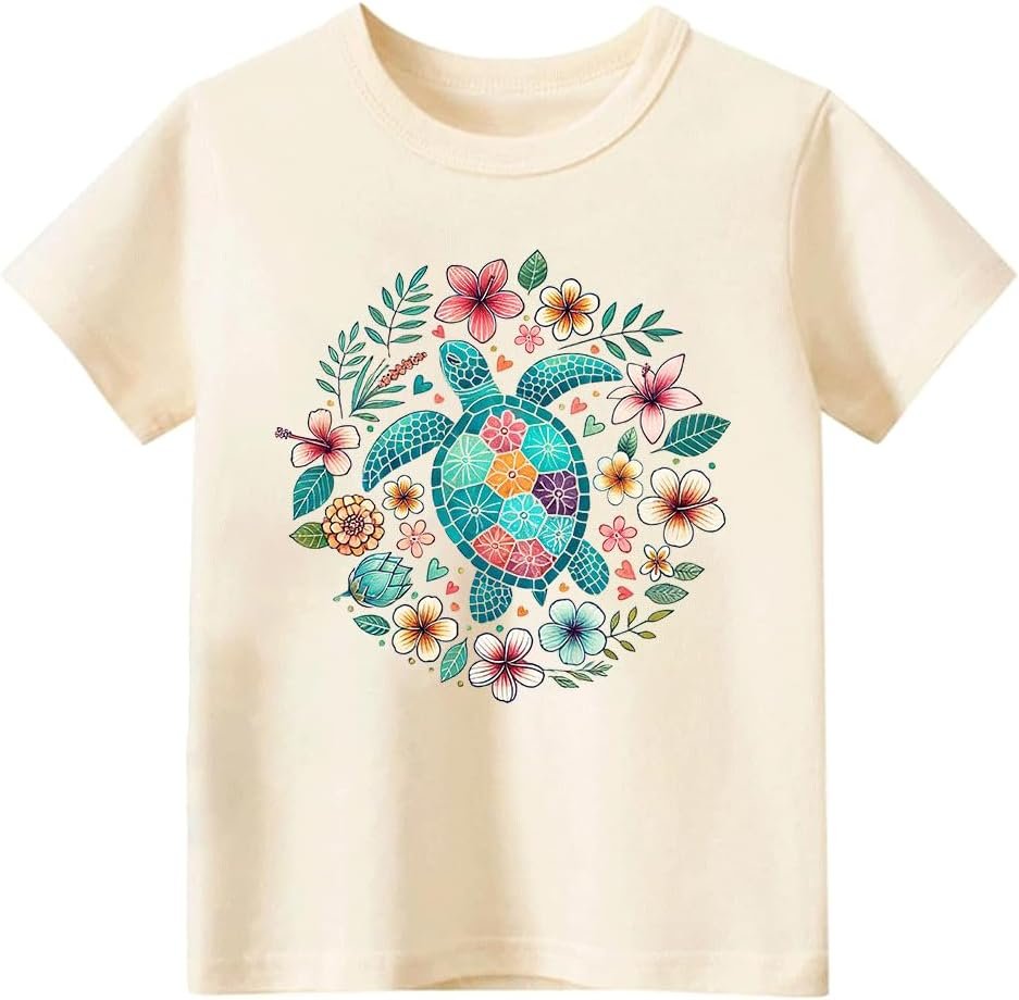 Toddler Baby Girls Clothes Summer Short Sleeve Funny Graphic Letters Print T-Shirt Top Cotton Tee