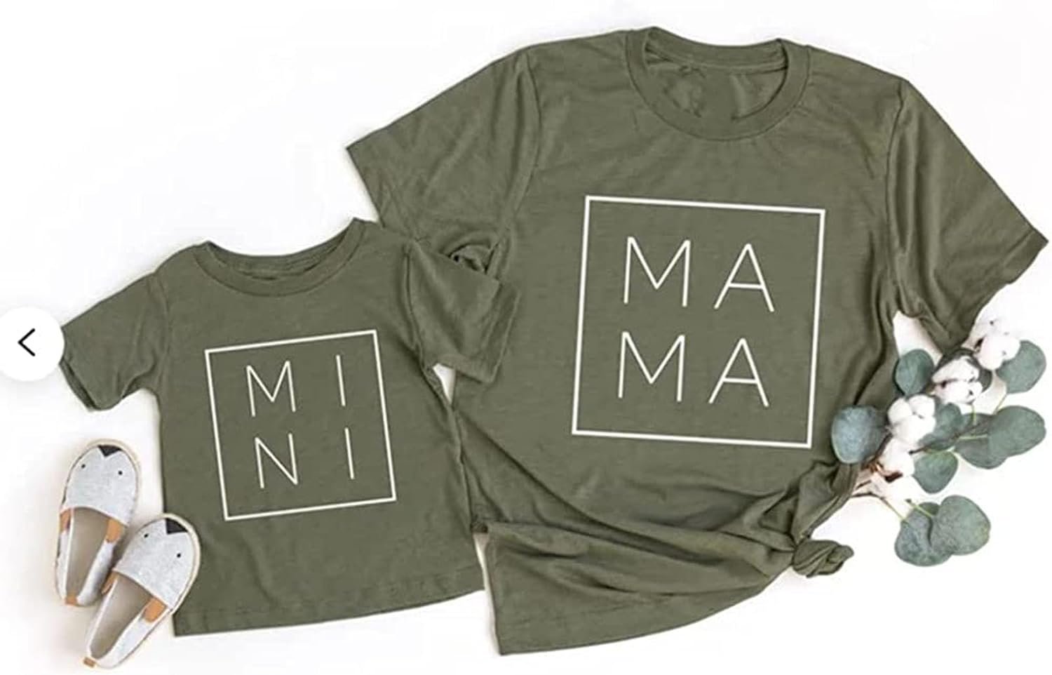 Mama and Mini Shirts Mommy and Me Matching Cute T-Shirts Mother and Daughter Son Gifts Tee