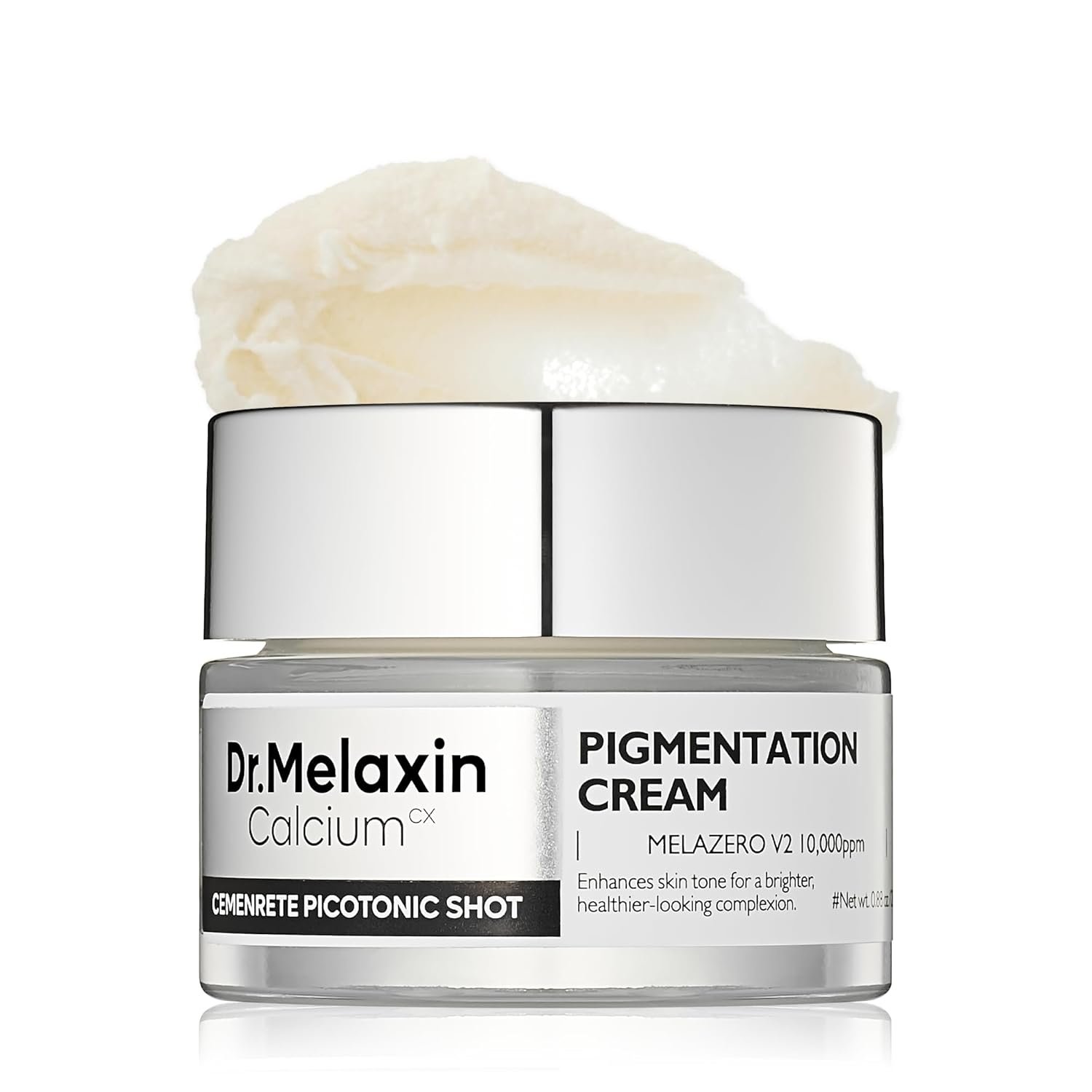 Dr.Melaxin Picotonic Shot Calcium Cream with Calcium, Intensive Brightening Cream for Even Skin Tone & Skin Clarity, Korean Skincare for Density Care, 0.88 oz