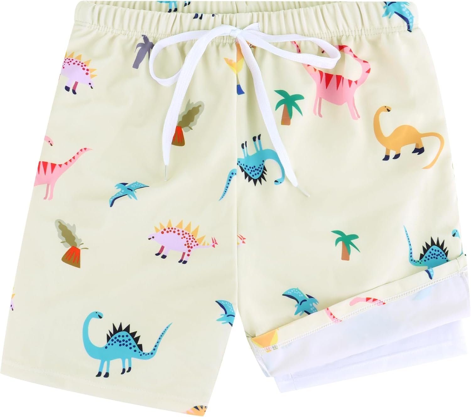 Boys Swim Trunks with 4-Way Stretch Liner – Quick Dry Bathing Suit – Swim Shorts for Little & Teen Boys