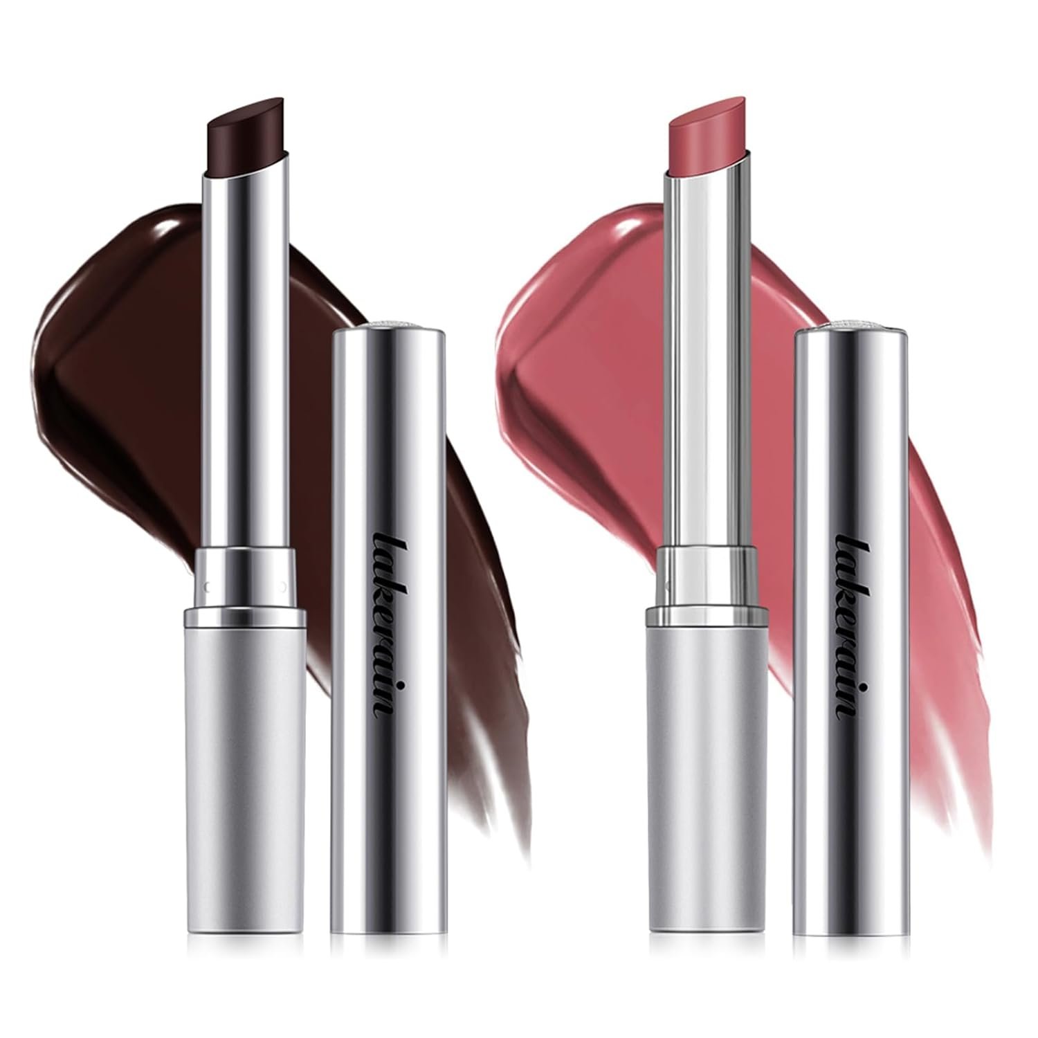 2PCS Honey Lipstick Tinted Lip Balm – Sheer Hydrating Lipstick for All Skin Tones – Moisturizing Lip Color, Nourishing Lip Balm with a Hint of Natural Black Cherry Tint (Black & Pink)