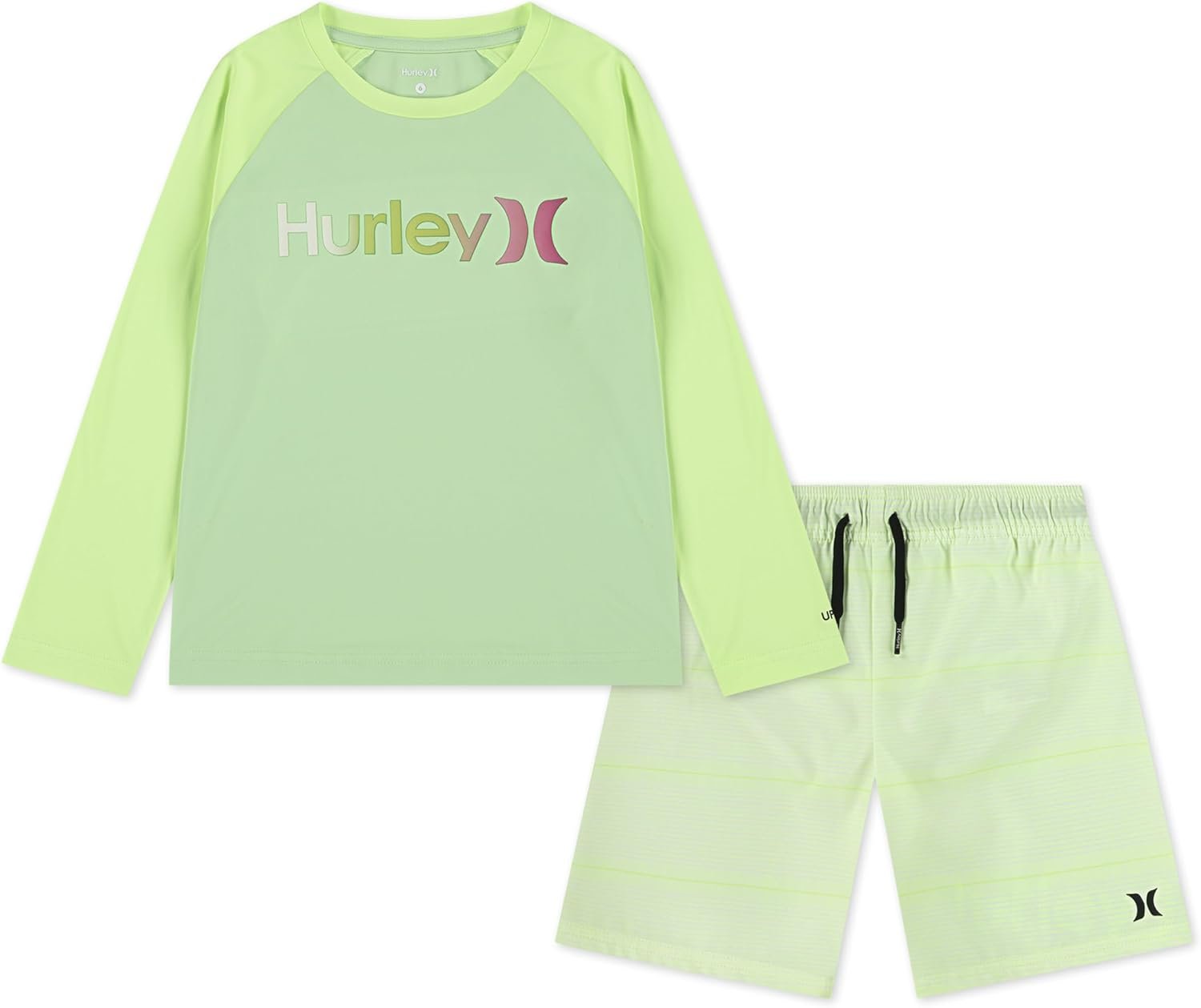 Hurley Boys’ Baby and Toddler Boys’ Swim Suit 2-piece Outfit Set