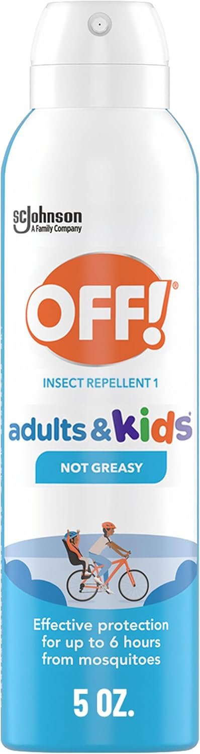 OFF! Insect Repellent Aerosol for Adults & Kids, Fragrance-Free Picaridin Bug Spray for Everyday DEET-Free Protection from Mosquitoes and Ticks, 5 oz