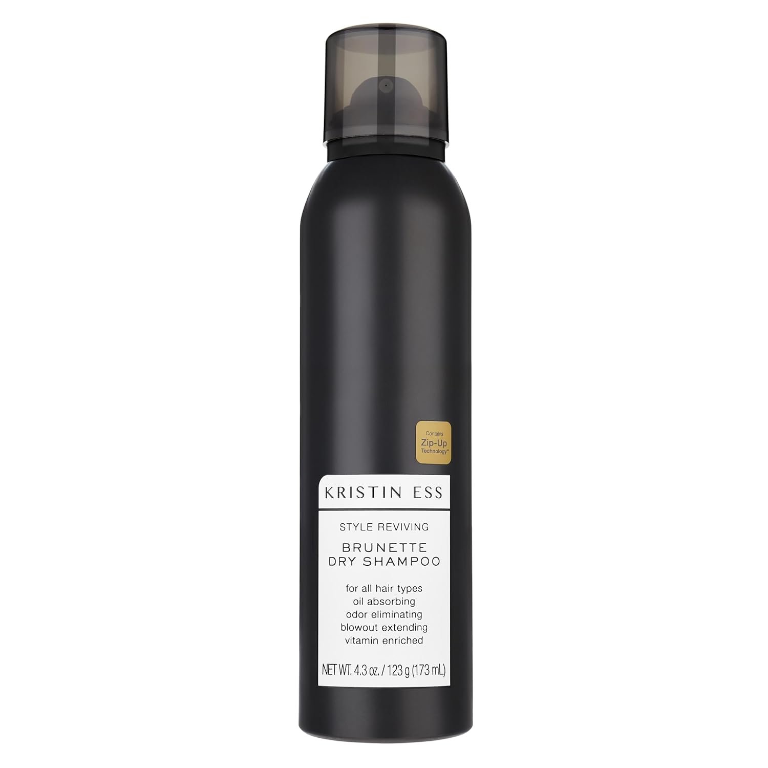 Kristin Ess Hair Brunette Dry Shampoo for Dark + Brown Hair with Vitamin C for all Hair Types – Oil Absorbing + Time Saving Dry Shampoo Powder Spray for all Hair Types, Vegan, 4 fl. oz.