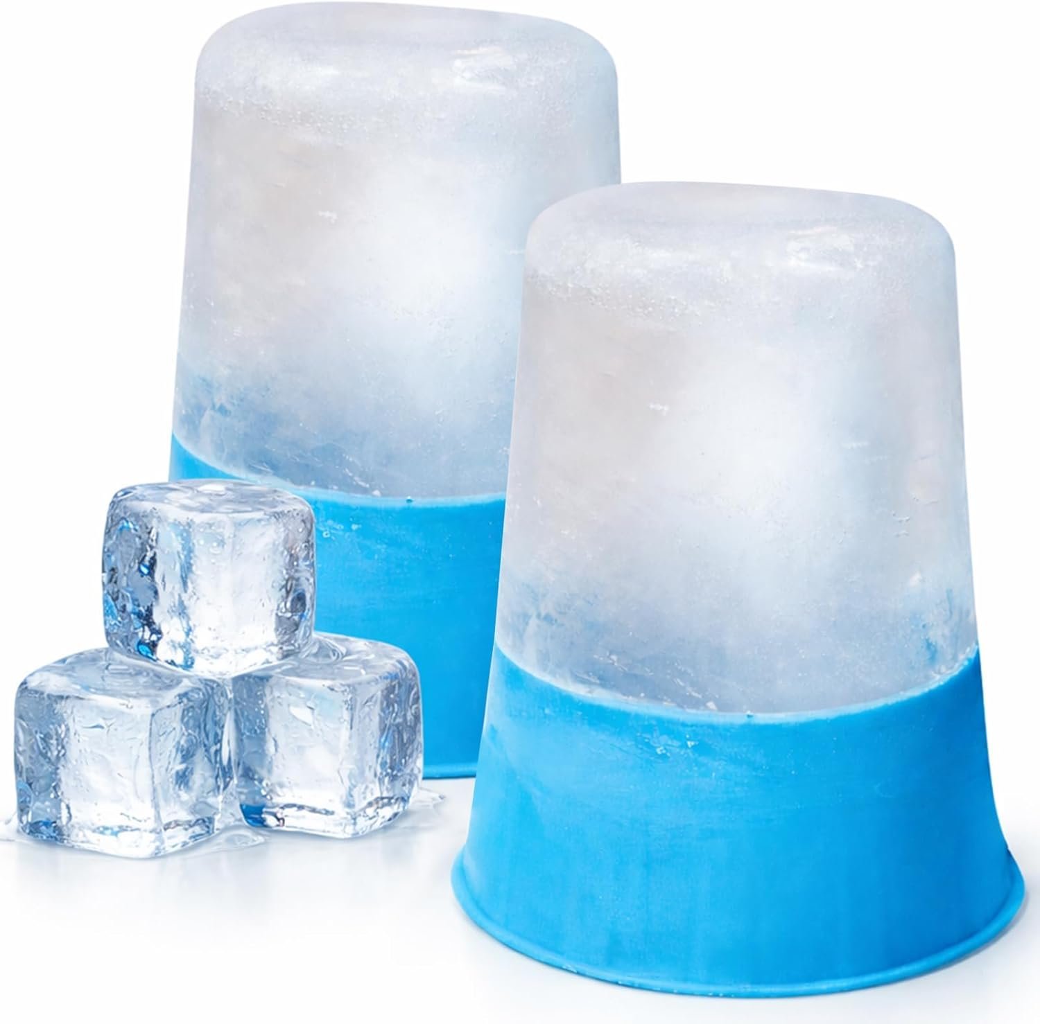 Arctic Flex Ice Roller for Face, Eyes & Neck (2 Pack) – Facial Ice Cube Roller Massager for Skin Care, Eye Bags, Migraine Pain – Reusable Silicone Ice Mold Tool Reduces Puffiness & Enhances Beauty