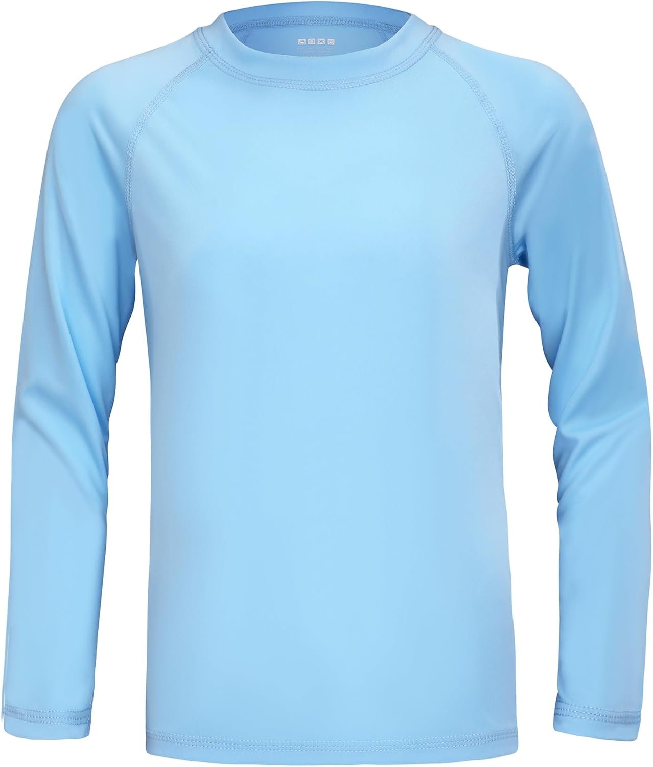 Boys UPF 50+ Rash Guard Swim Shirt, Kids Youth Long Sleeve Sun Protection UV Rashguard Shirts for Water Surfing Beach