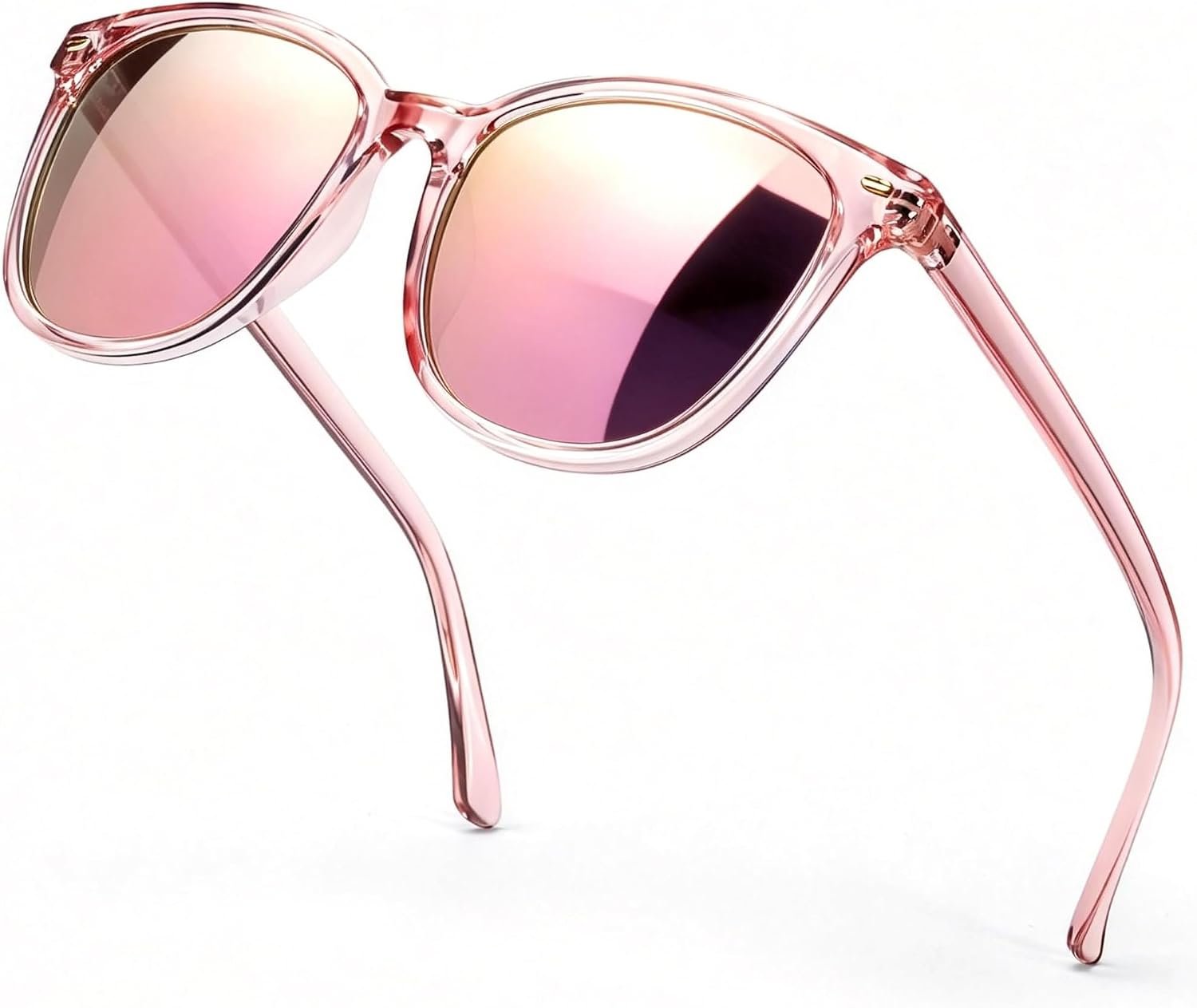 SIPHEW Mirrored Polarized Sunglasses for Women – Designer Oversized Square Beach Eyewear w UV400 Protection