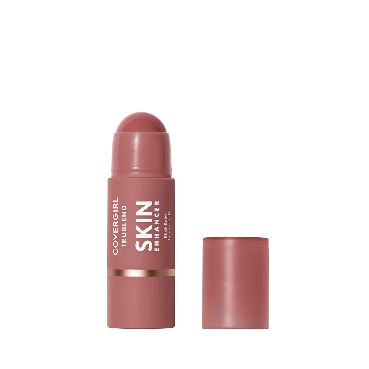 COVERGIRL Trublend Skin Enhancer Blush Balm Stick, Vegan Formula, Easy to Use, Glides on Effortlessly, Non-Greasy, Doesn’t Crease – 250 Sleepy Mauve (Bright, Cool Mauve)
