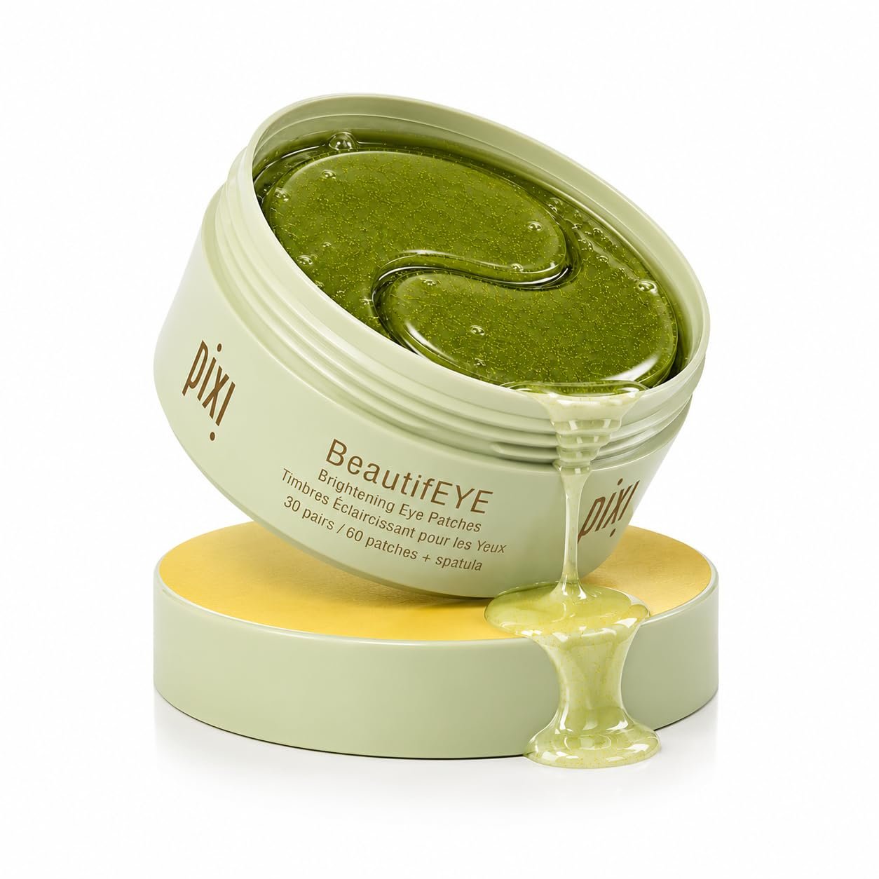 Pixi BeautifEYE Hydrogel Under-Eye Patches | Brightening Eye Patches For Dark Circles | Treat Uneven Under Eyes + Dullness | Vit C, Niacinamide | 60 Patches