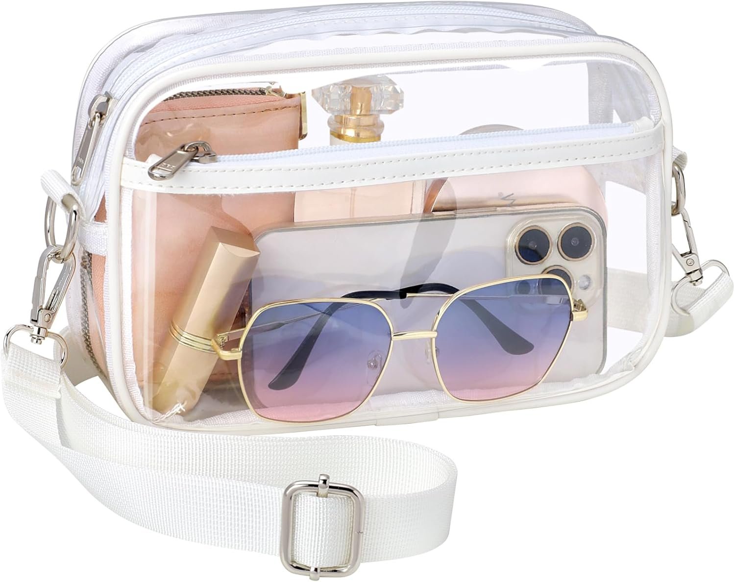 PACKISM Clear Bag for Stadium Events – Small Clear Purses for Women Stadium Crossbody for Game Day, Festival, Concerts