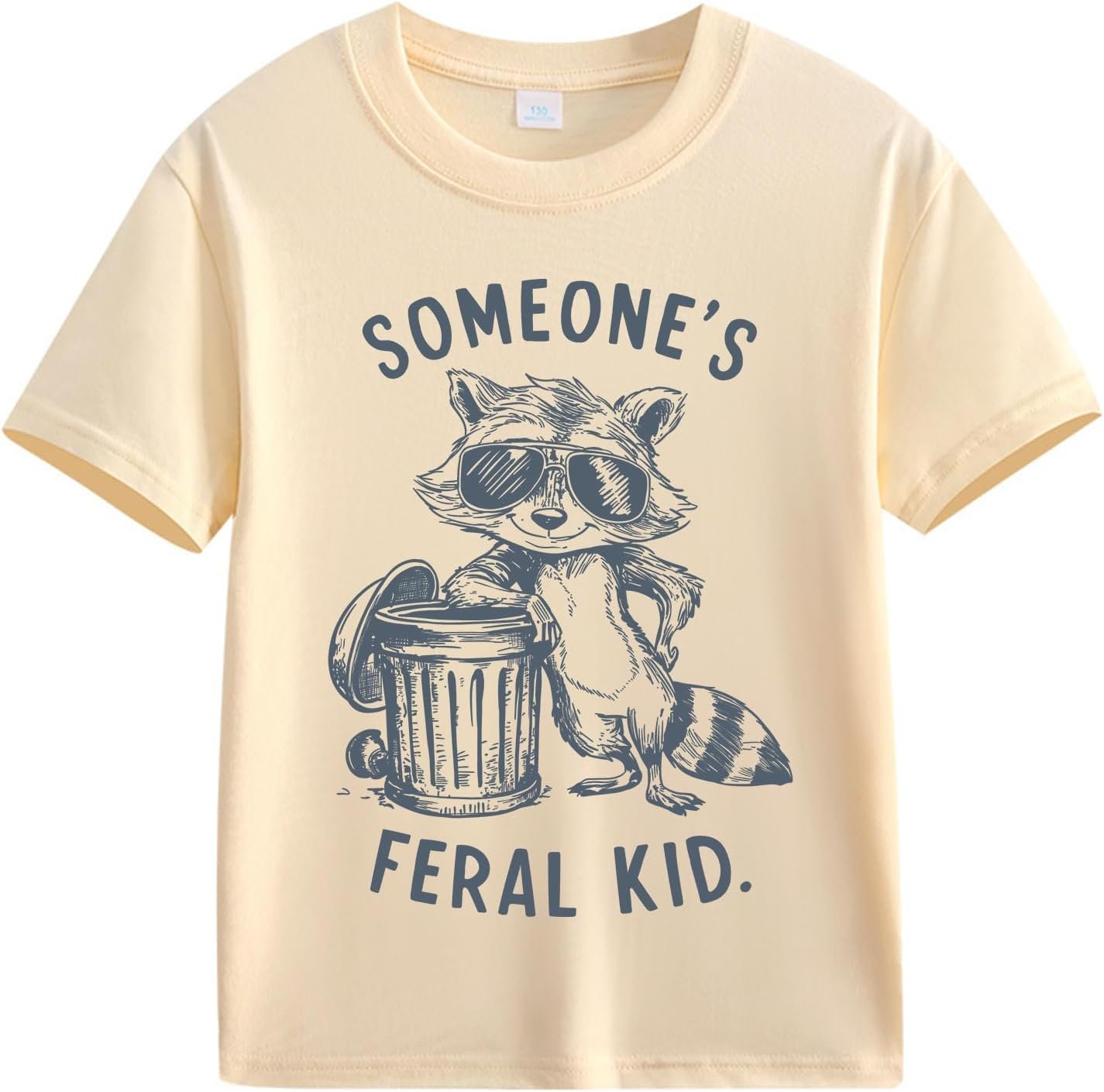 Boys Girls Short Sleeve Shirts Kids Construction Vehicle Monster Truck Raccoon Tees Crew Neck Cotton Tops 2-7 Years