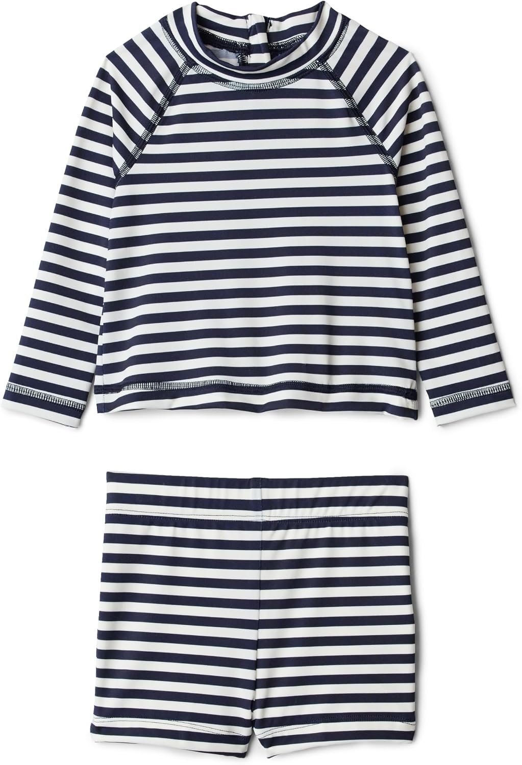 Amazon Essentials x Sofia Grainge Toddlers and Baby Boys’ Two-Piece Long Sleeve Rashguard and Shorts Set