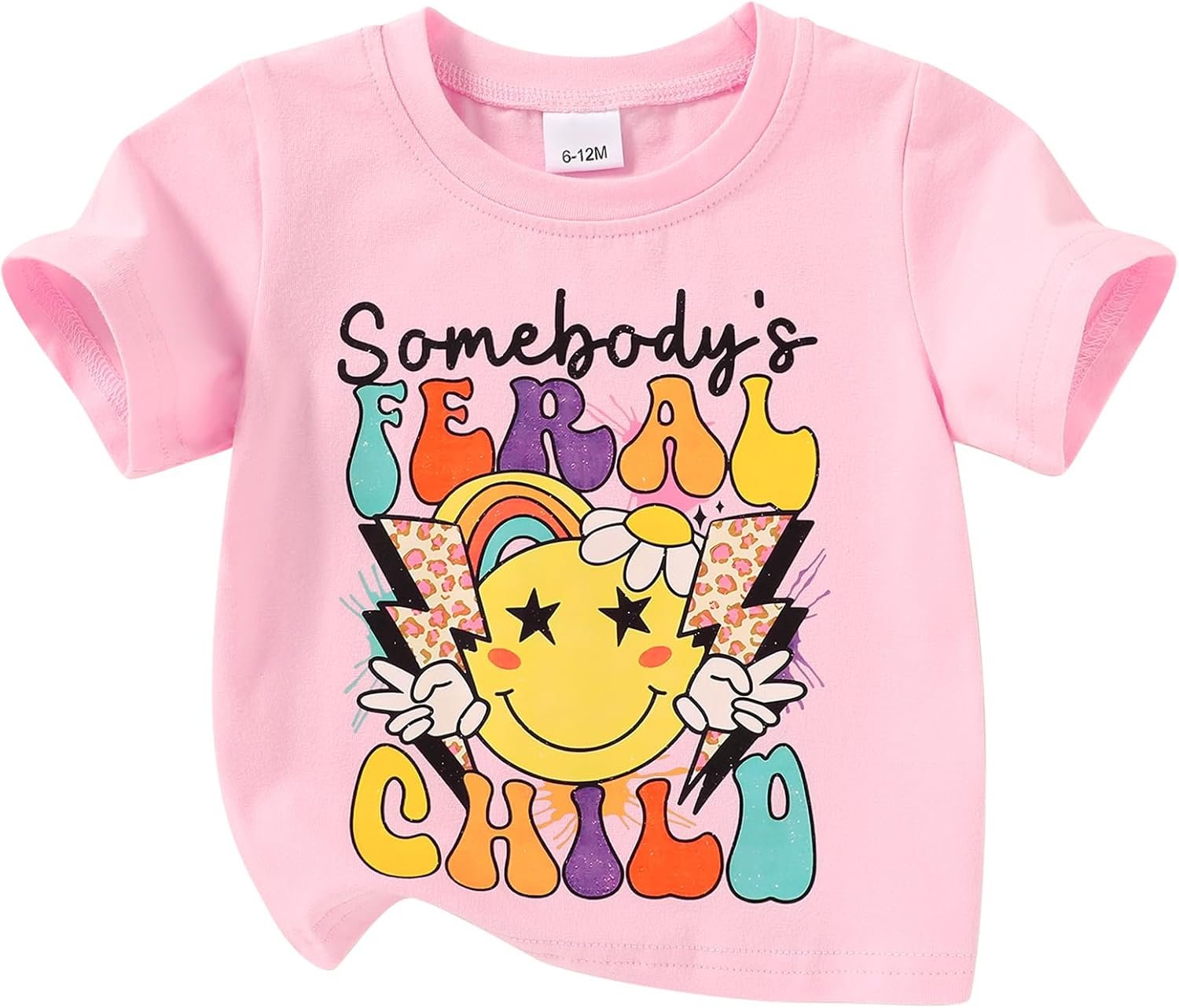 Happy Town Toddler Clothes Baby Boy Girl Smiley Face Shirt Short Sleeve T-Shirt Tee Summer Tops Outfits