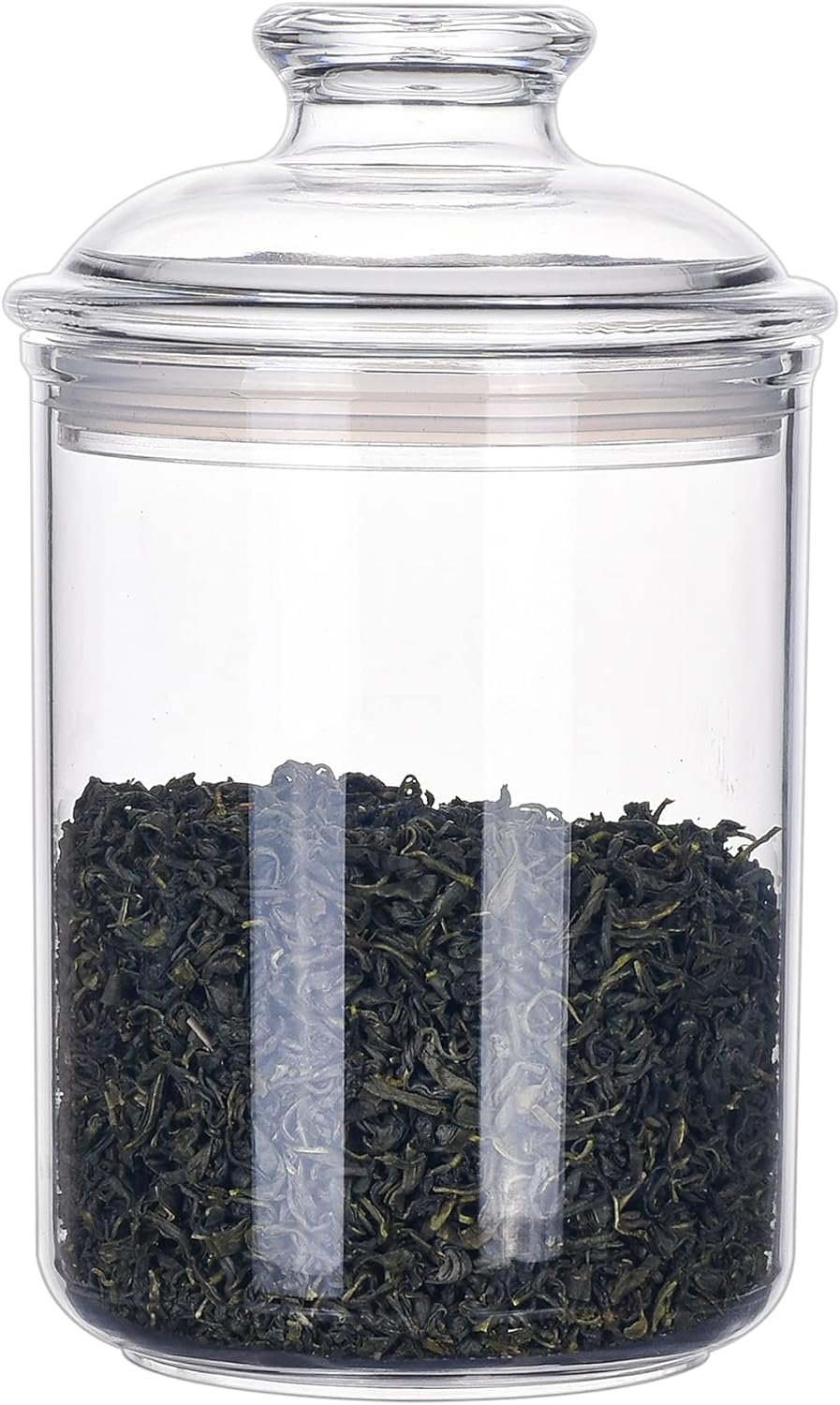 24oz Acrylic Storage Jar, Airtight Lid with Silicone Sealing Ring, Ideal Canister Container for Sugar, Tea, Spices, Herbs, Shells, Bath Salt, Christmas Decorative Apothecary Jars