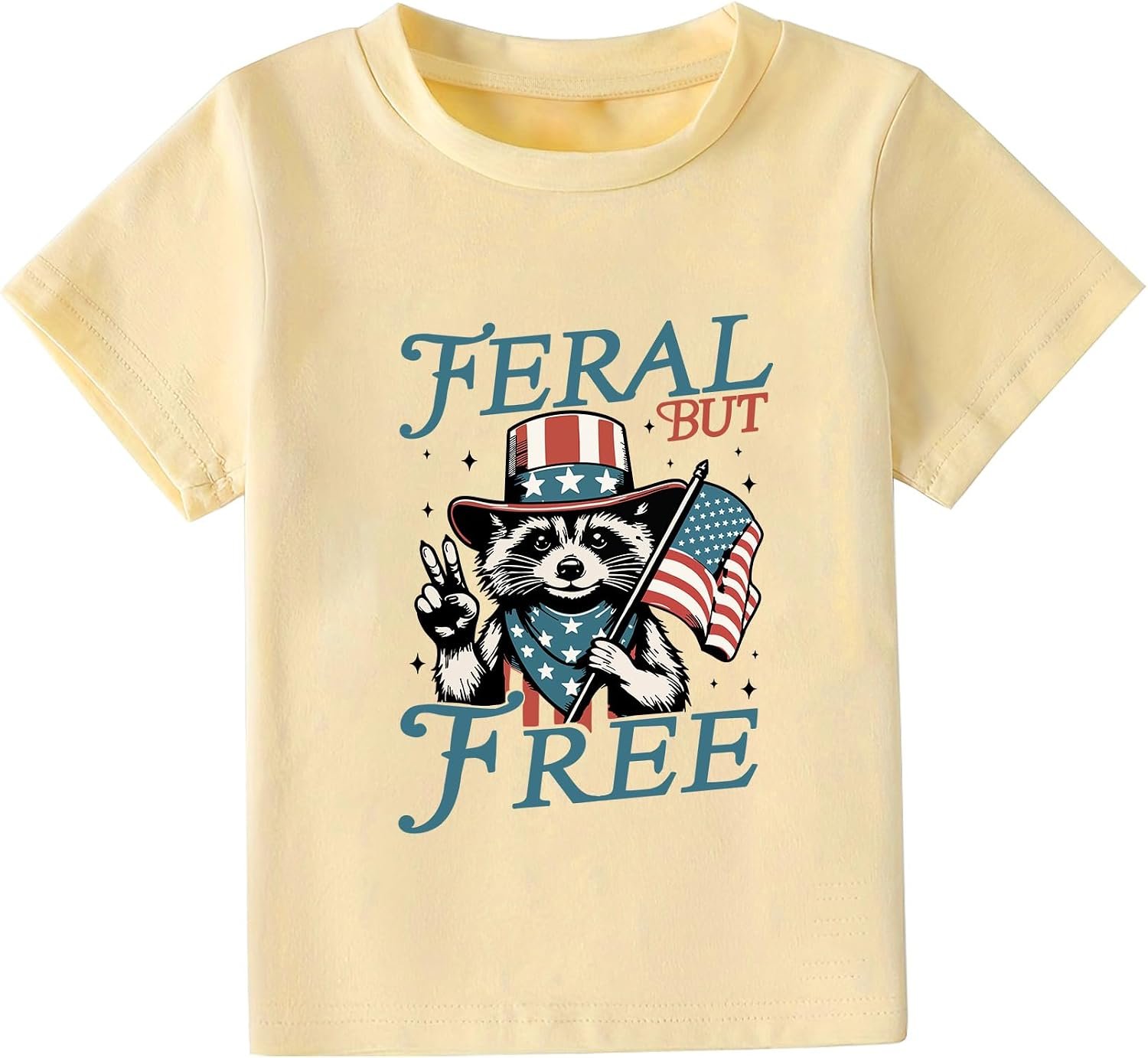 Toddler 4th of July Shirts Kids American Flag T-Shirts Boys Girls Patriotic Independence Day Memorial Day Tops 2-7 Years