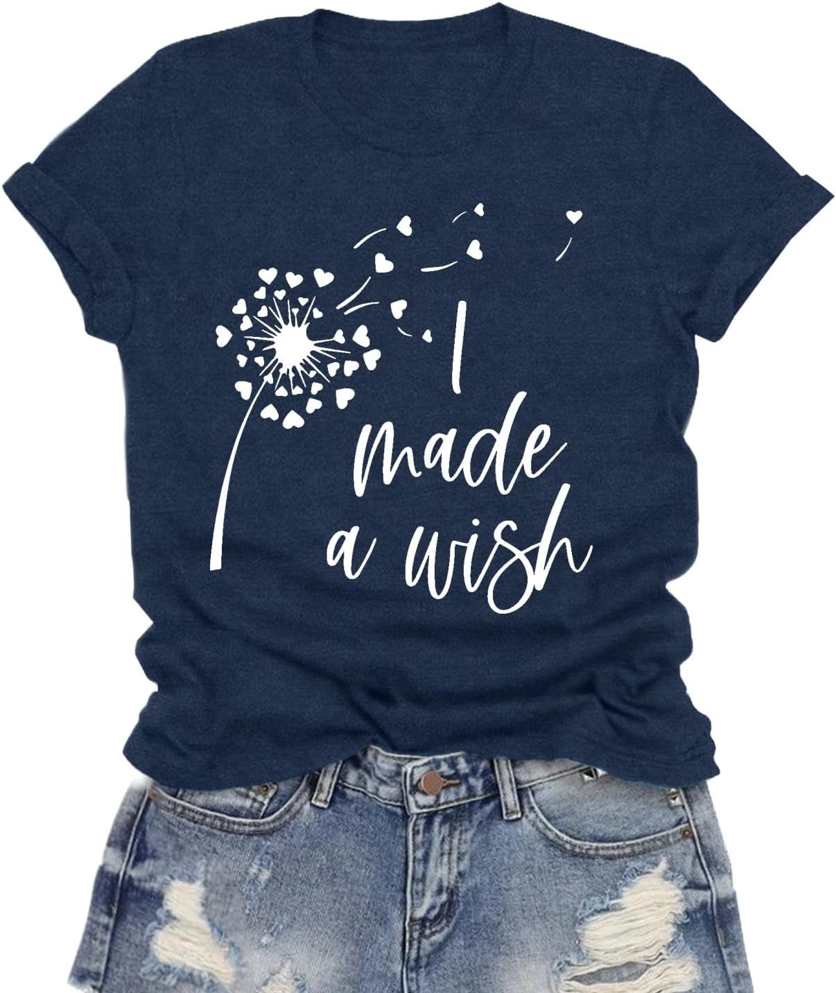 Mommy and Me Shirts Mother Baby Matching T-Shirt Dandelion Tee Tops