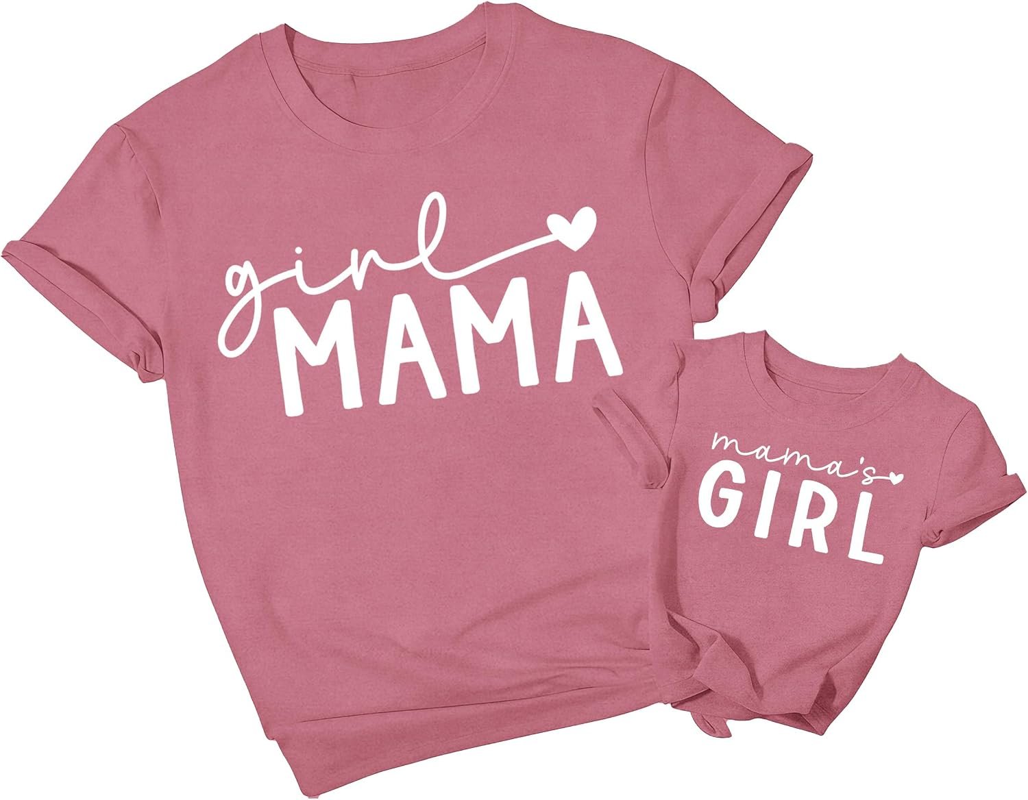 Mommy and Me Shirts Mother Daughter Matching T-Shirts Family Mom Daughter Women Kids Outfits
