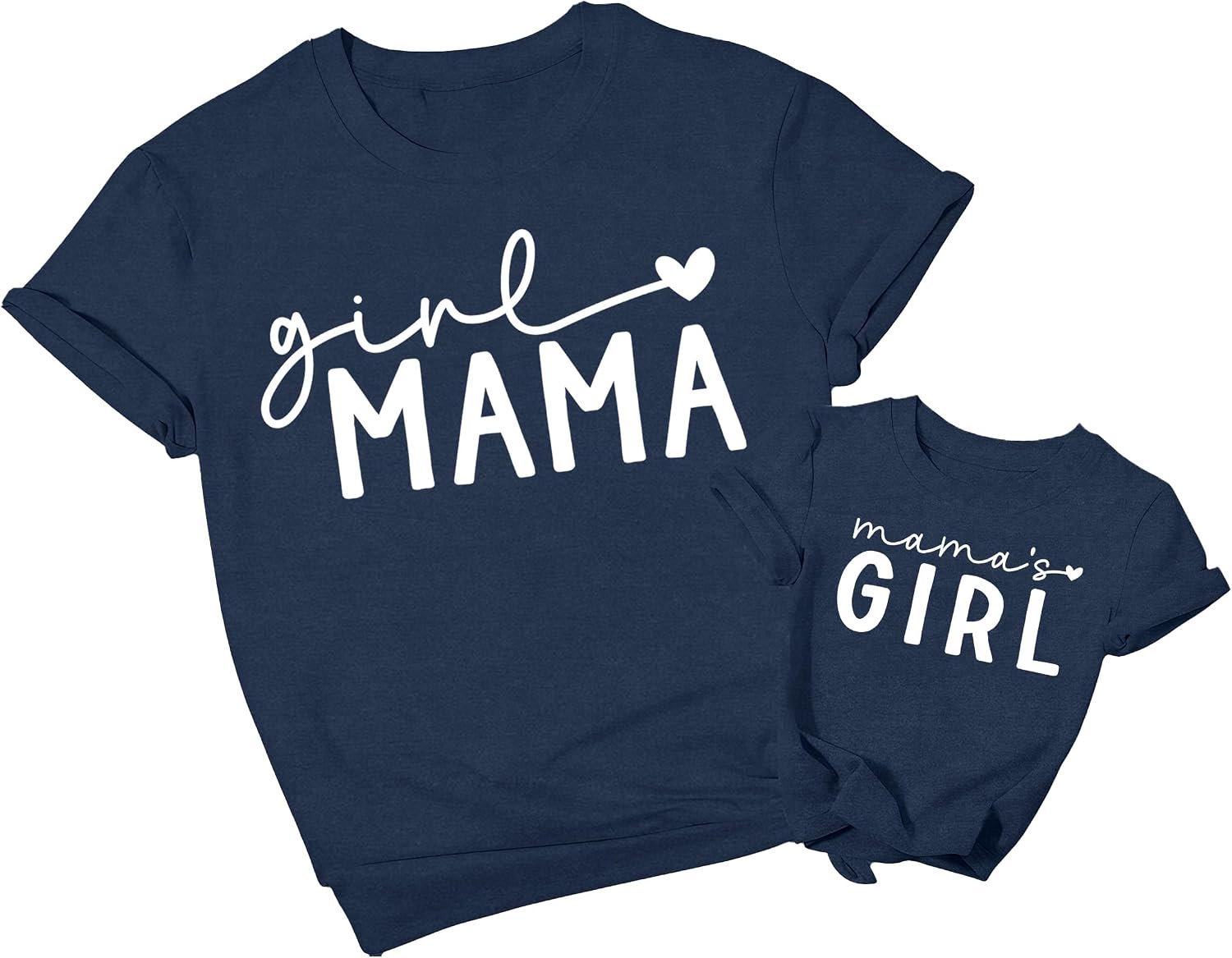 Mommy and Me Shirts Mother Daughter Matching T-Shirts Family Mom Daughter Women Kids Outfits