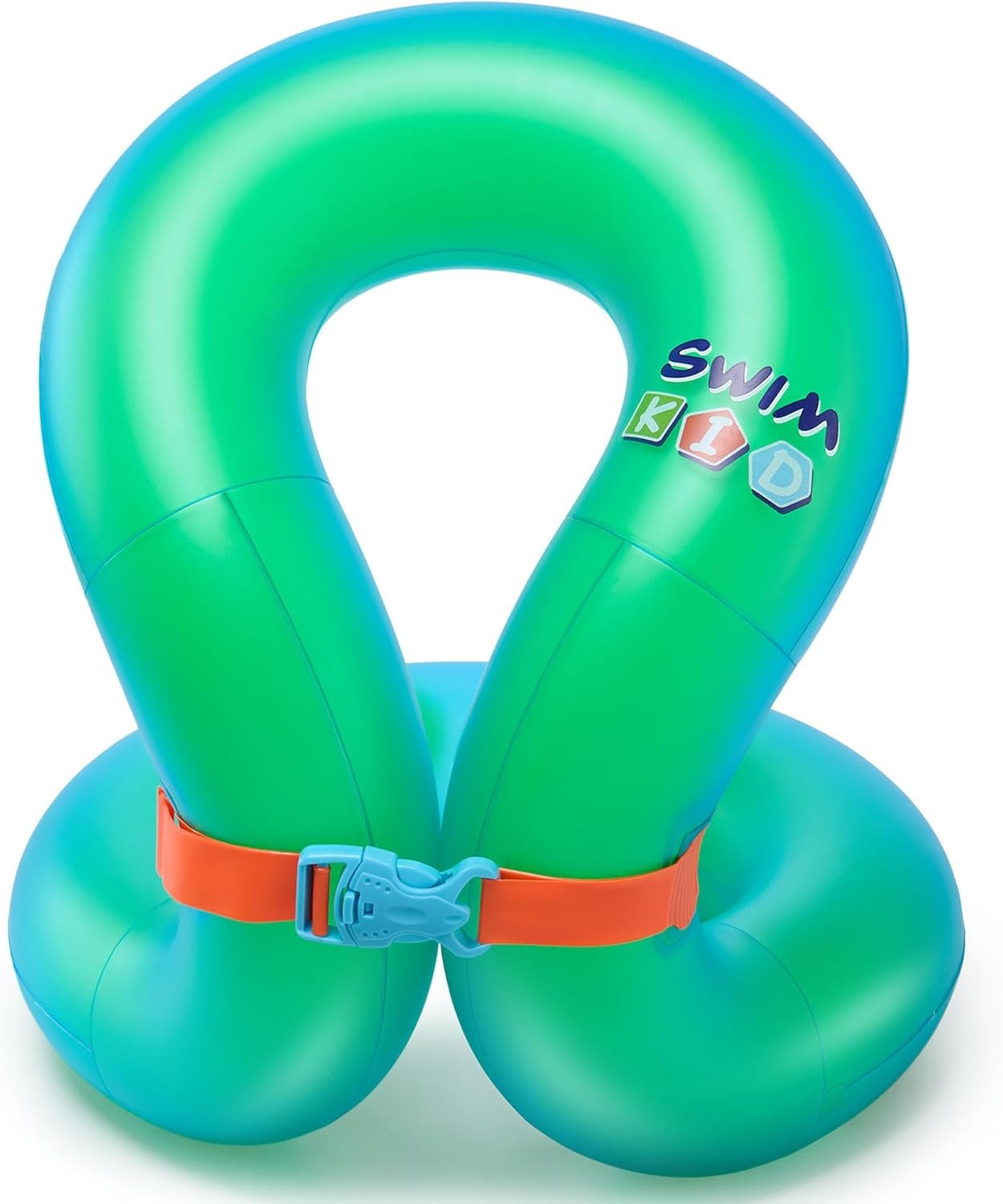 Kids Swim Vest, Pool Floaties for Kids 3-6yrs/7-14yrs, Learn to Swim Arm Float Fits Children 33-50 lbs/50-88 lbs,Swim Trainer with Dual Air Chambers & Adjustable Safety Buckle,for Beach & Pool-Green M