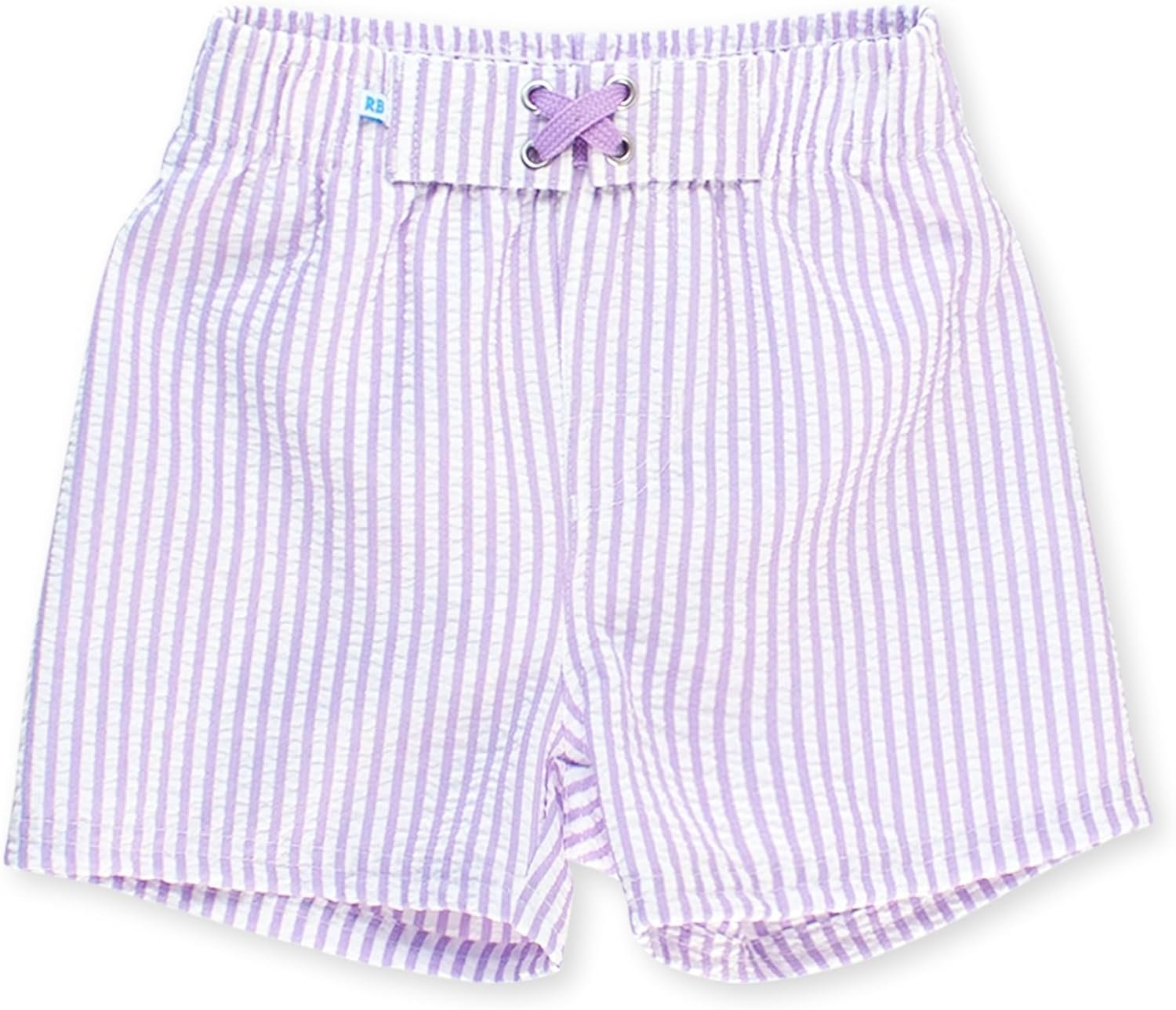 RUGGEDBUTTS Boys UPF50+ Sun Protection Seersucker Swim Trunks
