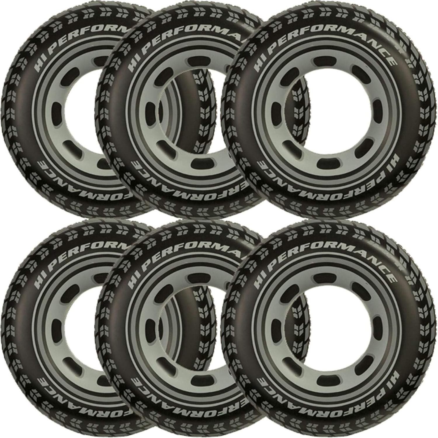 Intex Inflatable 36″ Giant Tire Tubes for Swimming Pool/Lake/Ocean (6 Pack)
