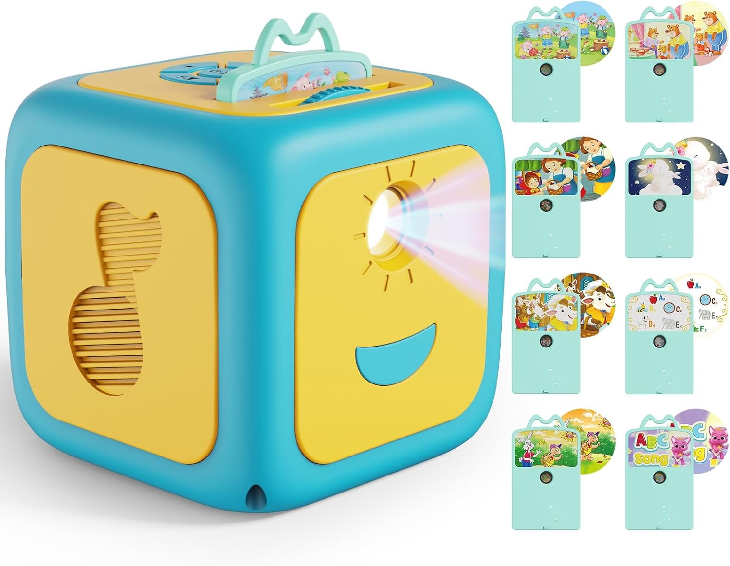 Story Projector for Kids, Story Machine with Early Learning, Music, Night Sky Lights, Storybook Projector, Moonlight Storytime Projector, Story Telling Toy for Toddlers, Gift for Kids Aged 3+