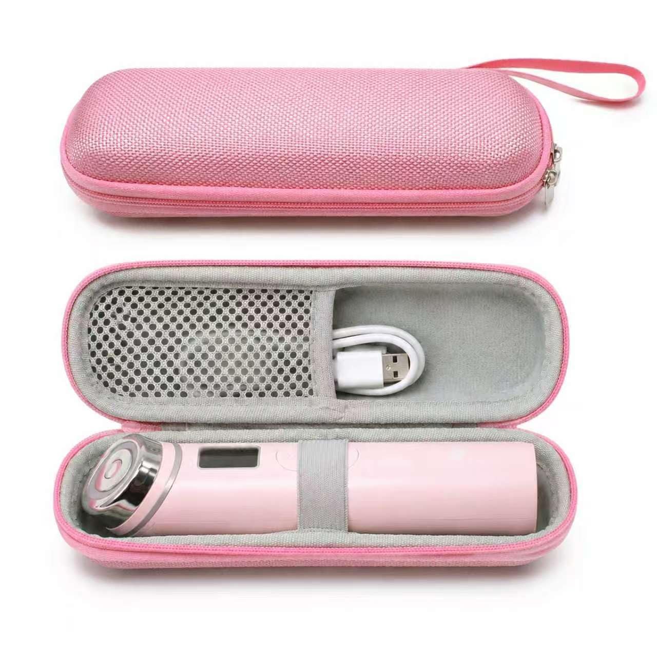 Hard Case for Age-R Booster Pro, Travel Storage Case Compatible with Medicube Booster Pro Beauty Device，Real Glass Glow Massager Accessories (Pink)