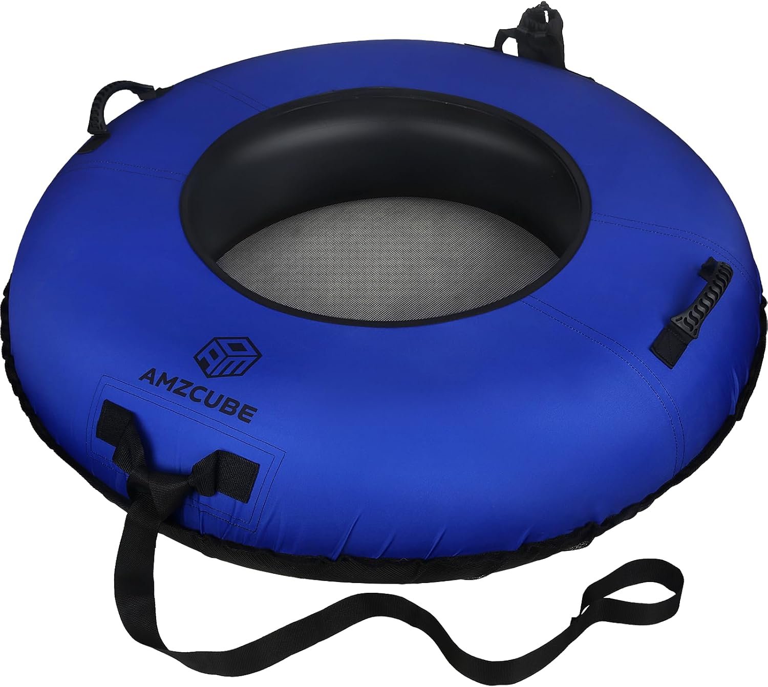 Heavy Duty River Tube for Floating, 44″ River Float for Adults with Upgraded Handles and Drink Holder, Abrasion Proof 600D Canvas Cover Outdoor Inflatable Water Tube with Towable Strap
