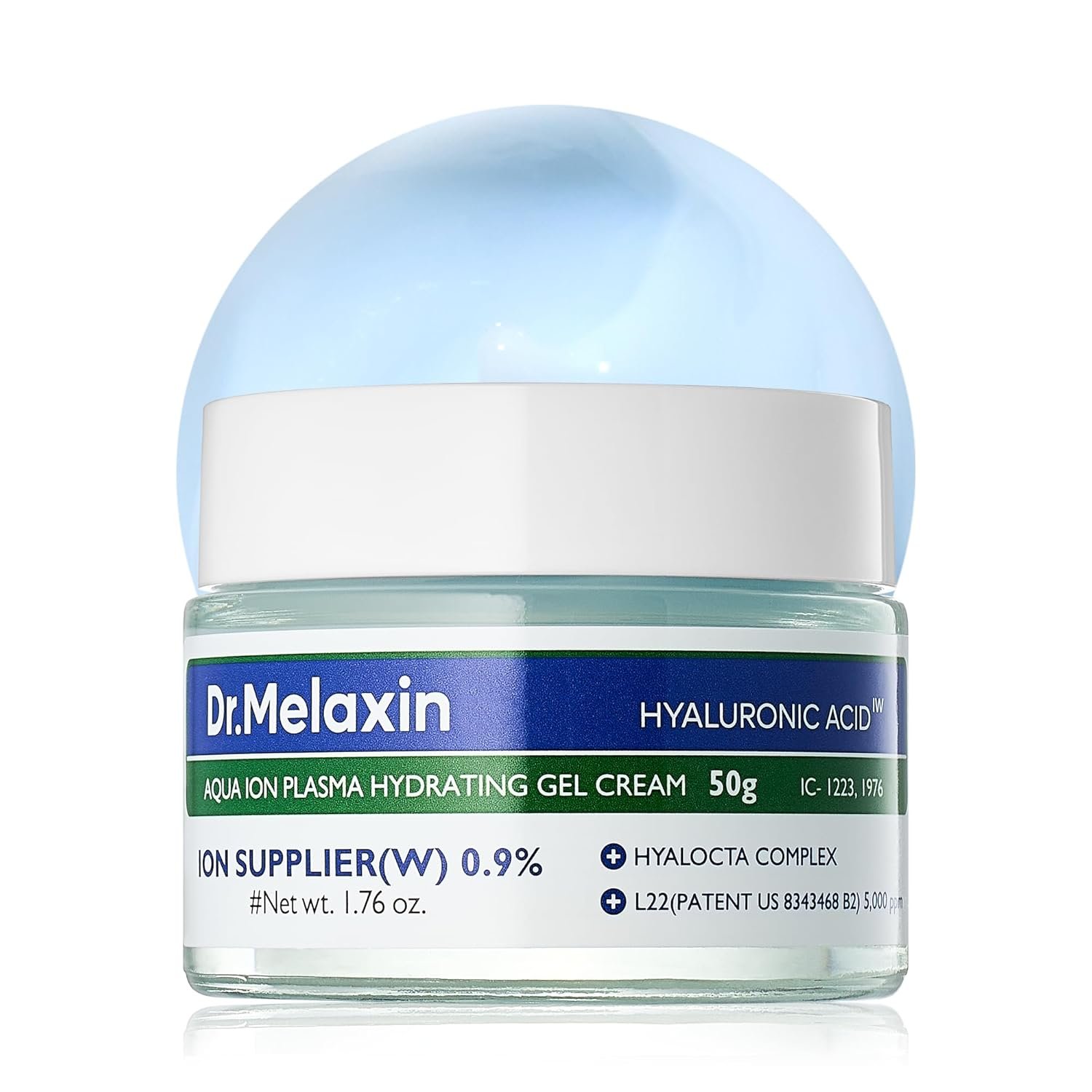 Dr.Melaxin Aqua Ion Plasma Hydrating Gel Cream for Dry & Sensitive Skin, Facial Moisturizing, Korean Skincare 50ml, 1.69 fl.oz