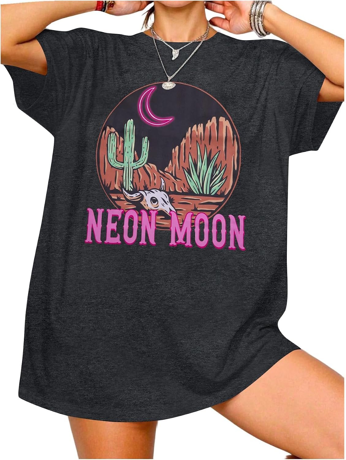 Cowgirl Oversized Tshirts Women Western Cowboy Shirt Retro Country Music Tee Casual Short Sleeve Loose Tops