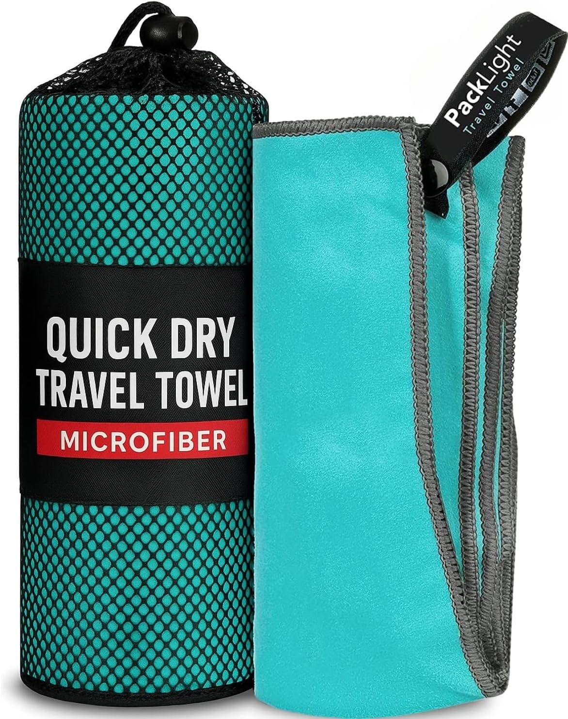 Youphoria Microfiber Travel Towel Fast Drying Lightweight – Quick Dry Towel for Camping, Beach, Backpacking, Hiking & Sport