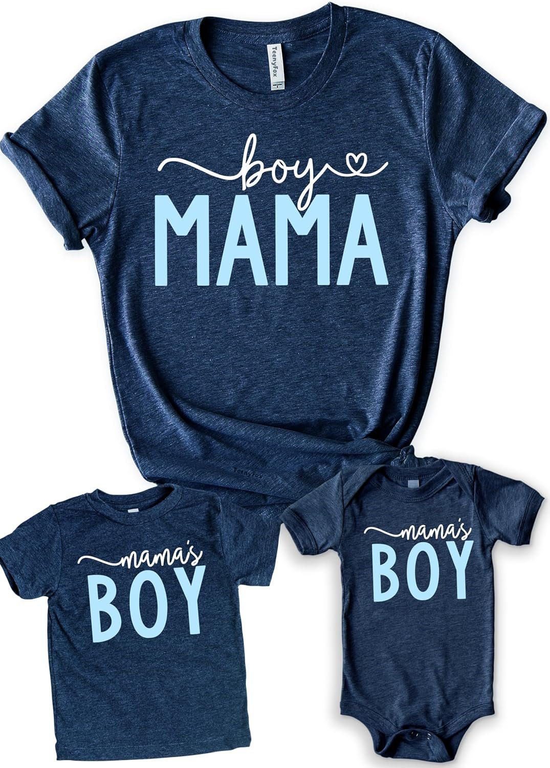 Teeny Fox Mamas Boy and Boy Mama Matching Shirts – Matching Mother and Son Outfit – Mom and Me Gift Set